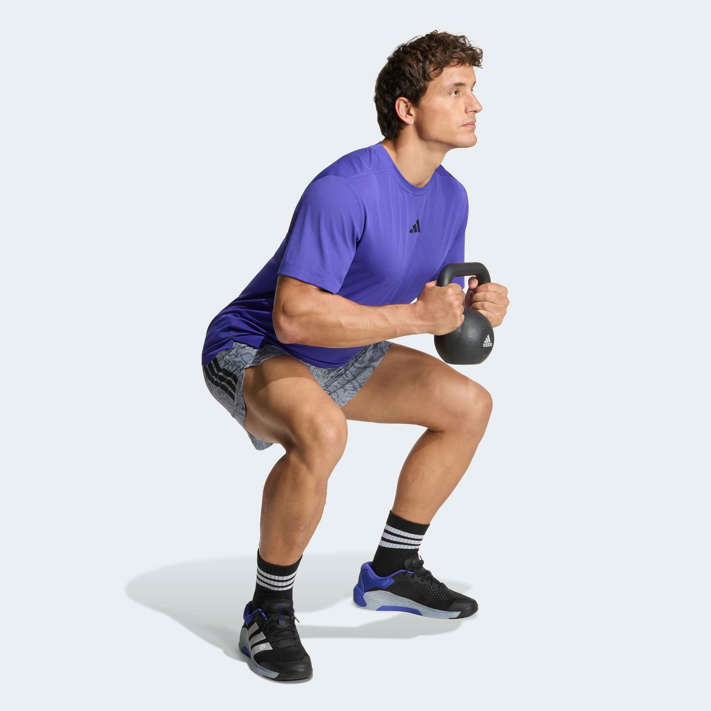 adidas Performance T-shirt »D4T POWER TEE« avec col rond, sans fermeture, longueur normale