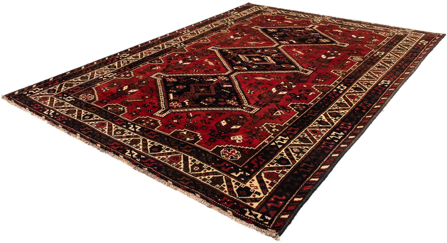 Image of morgenland Orientteppich »Perser - Nomadic - 295 x 213 cm - dunkelrot«, rechteckig, 10 mm Höhe, Wohnzimmer, Handgeknüpft, Einzelstück mit Zertifikat bei Ackermann Versand Schweiz