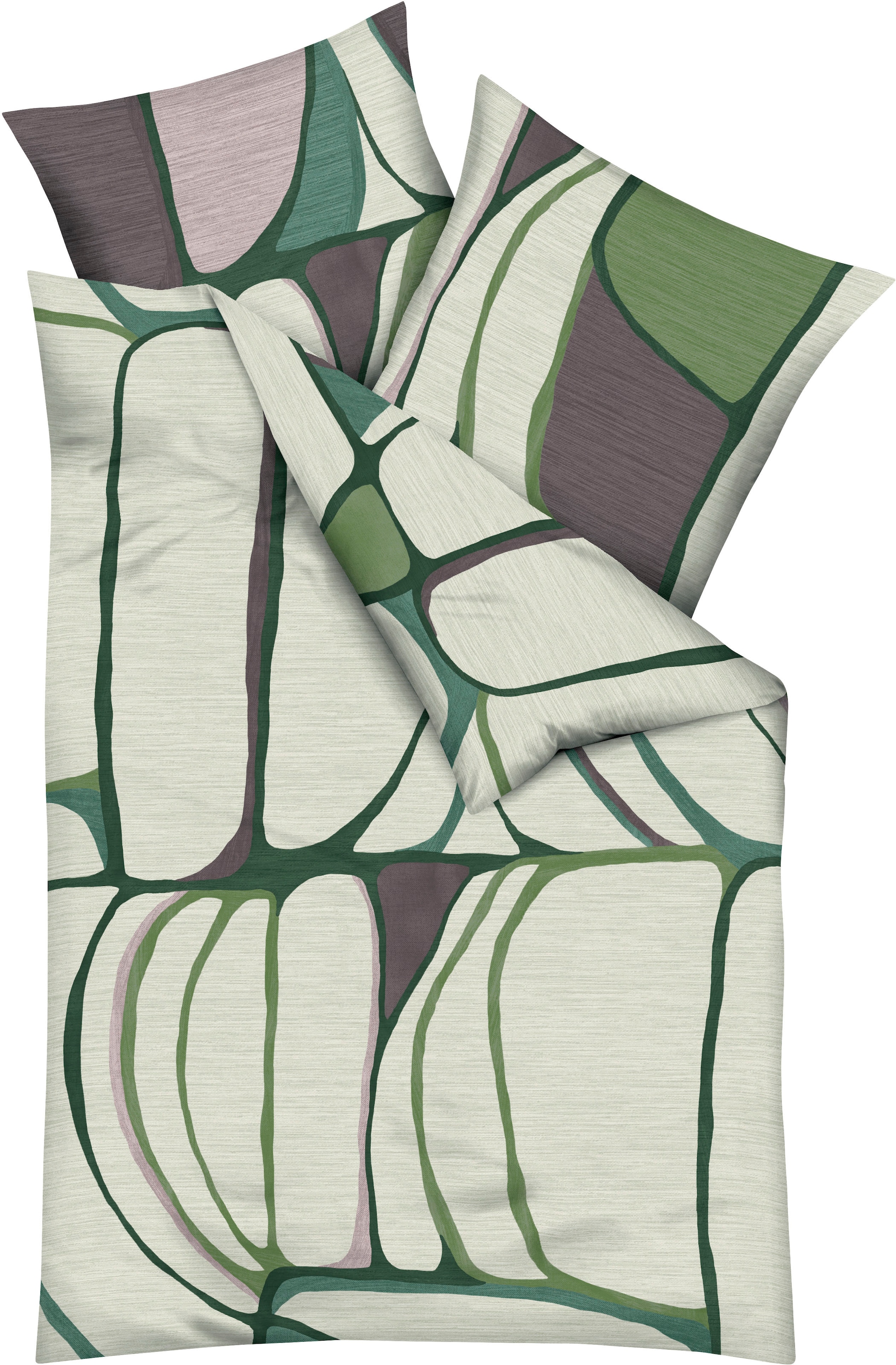 Image of Kaeppel Bettwäsche "Opalith" 2 Stk. Mit grafischem Muster