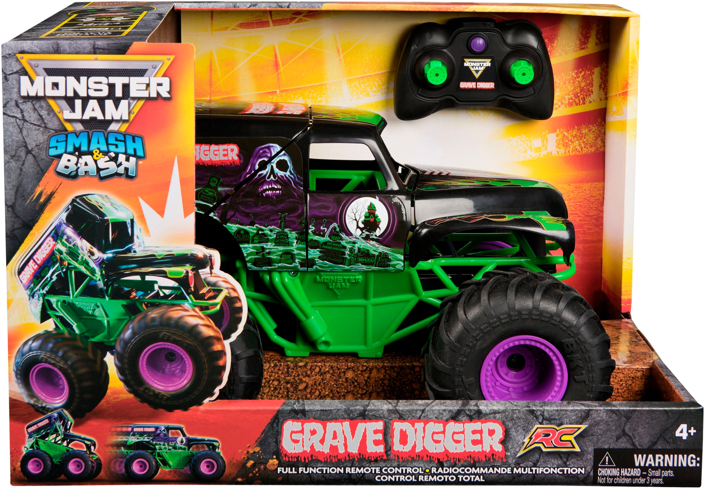 Spin Master RC-Monstertruck »Monster Jam - Smash 'n Bash Grave Digger«