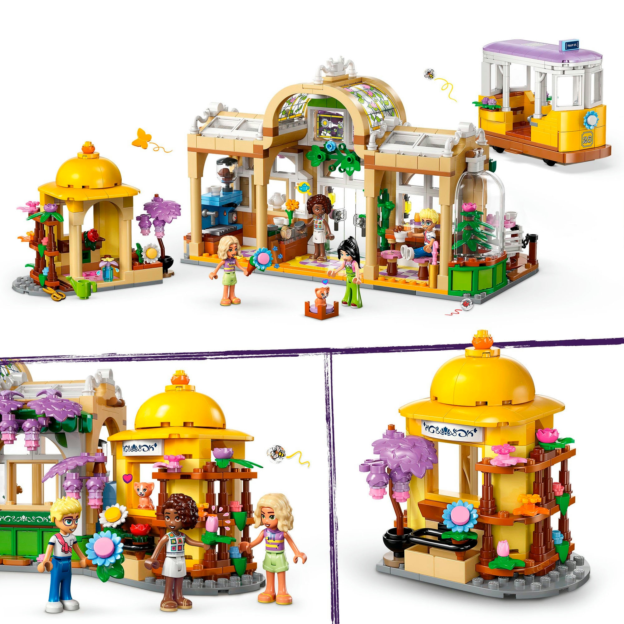 LEGO® Konstruktionsspielsteine »Pflanzencafé und Blumenkiosk (42671), LEGO Friends« Made in Europe