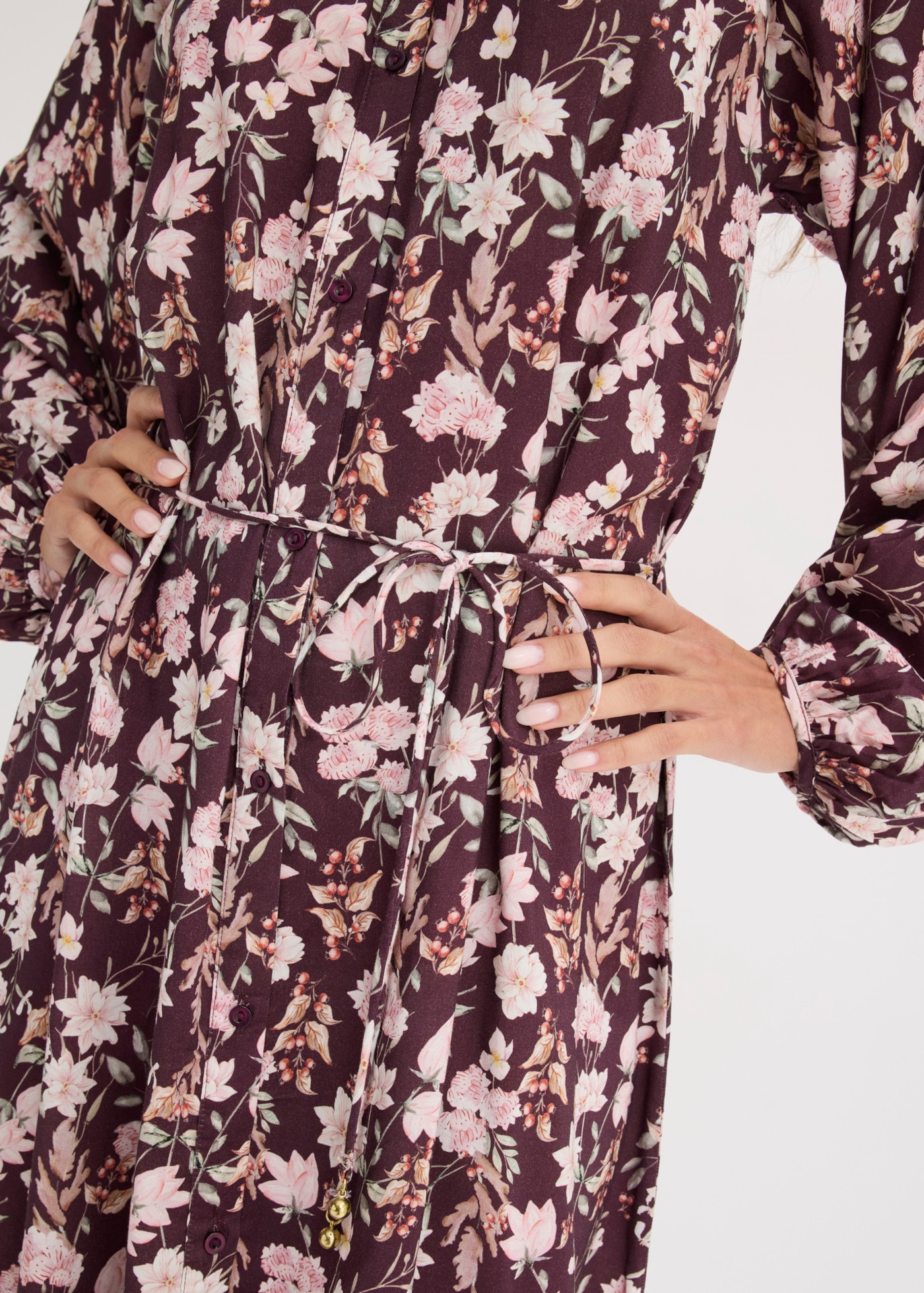 bonprix Maxikleid lässig geschnitten, mit Langarm