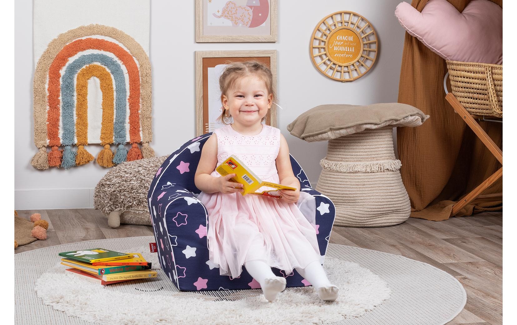 Knorrtoys® Kindersessel »«Star blue pink»«