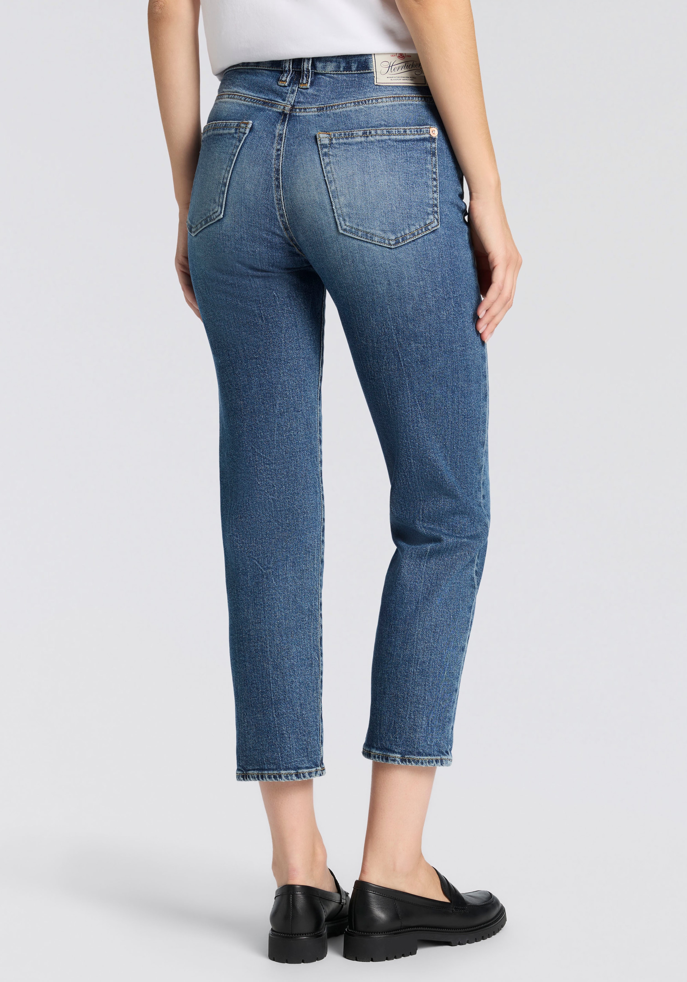 Herrlicher 5-Pocket-Jeans »Breezy Straight Denim« Cropped