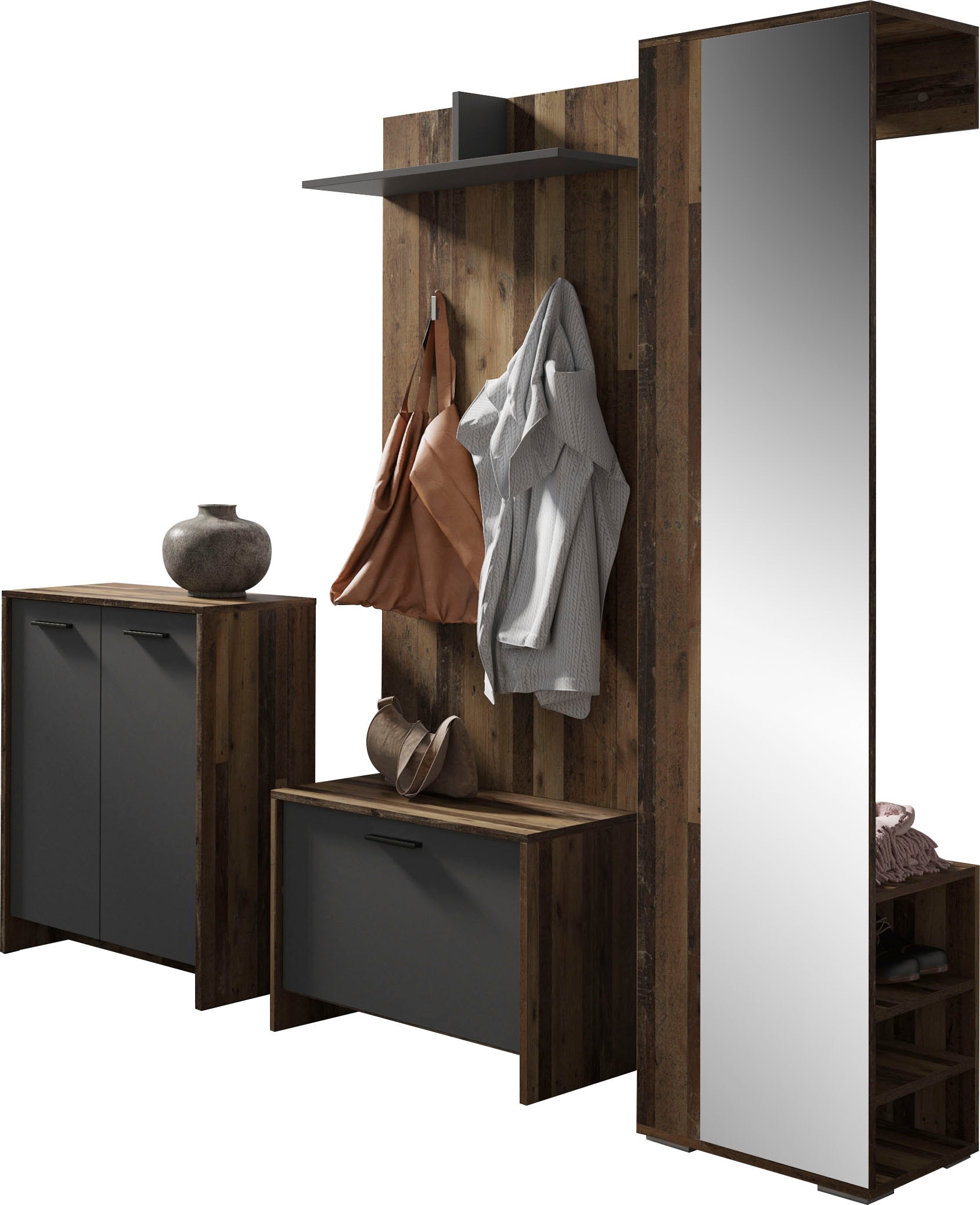 Image of byLIVING Garderoben-Set "Ben" 4 Stk. tlg.