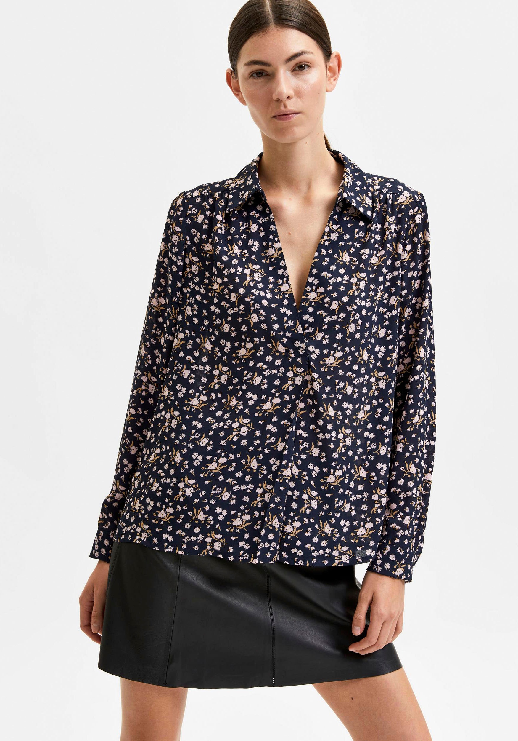 Image of SELECTED FEMME Druckbluse »SLFLINA«, mit Blümchenprint bei Ackermann Versand Schweiz
