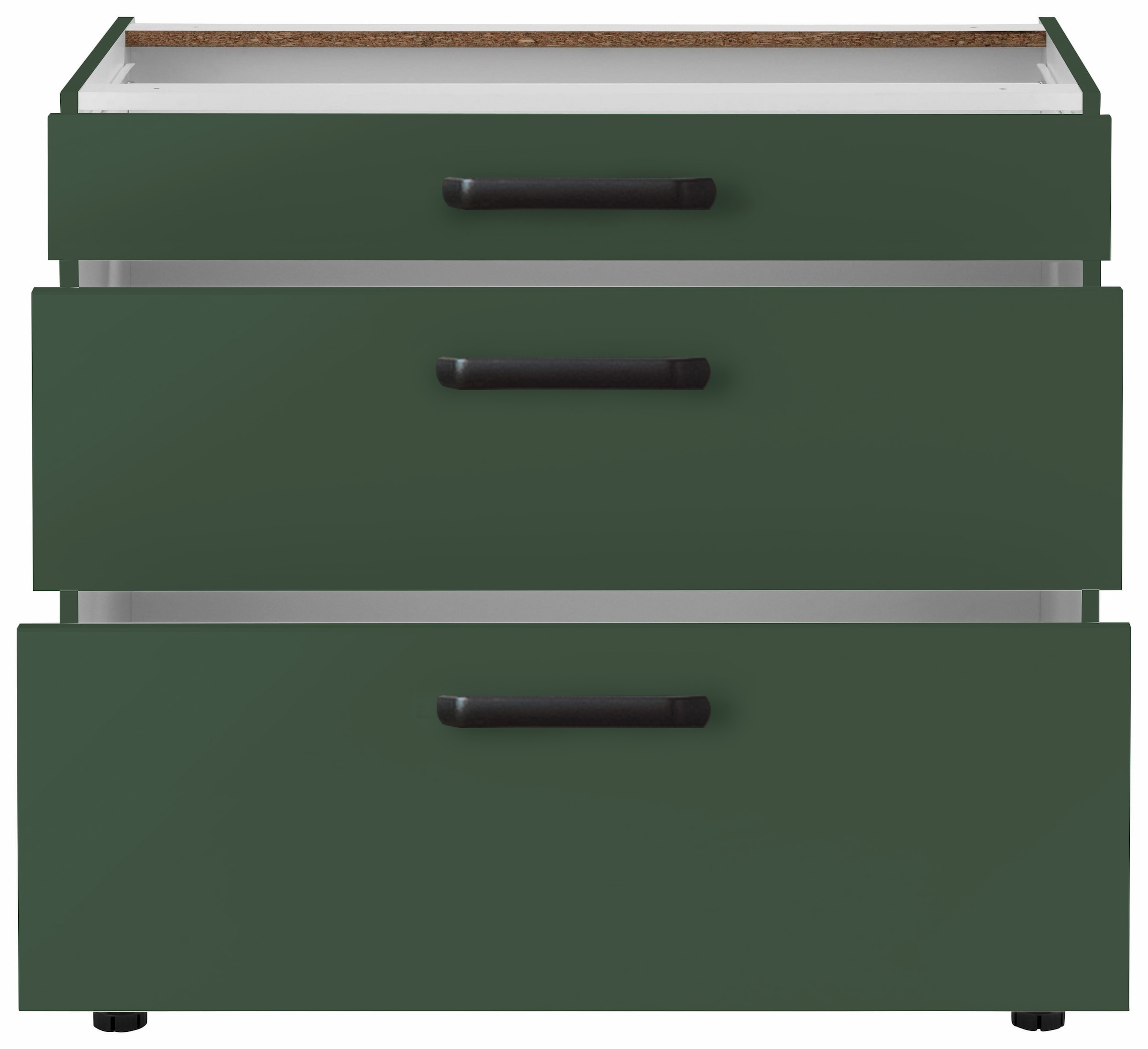 wiho Küchen Unterschrank »Simi«, Soft-Close-Funktion in Schubkästen und Auszügen, verstellbare Füsse