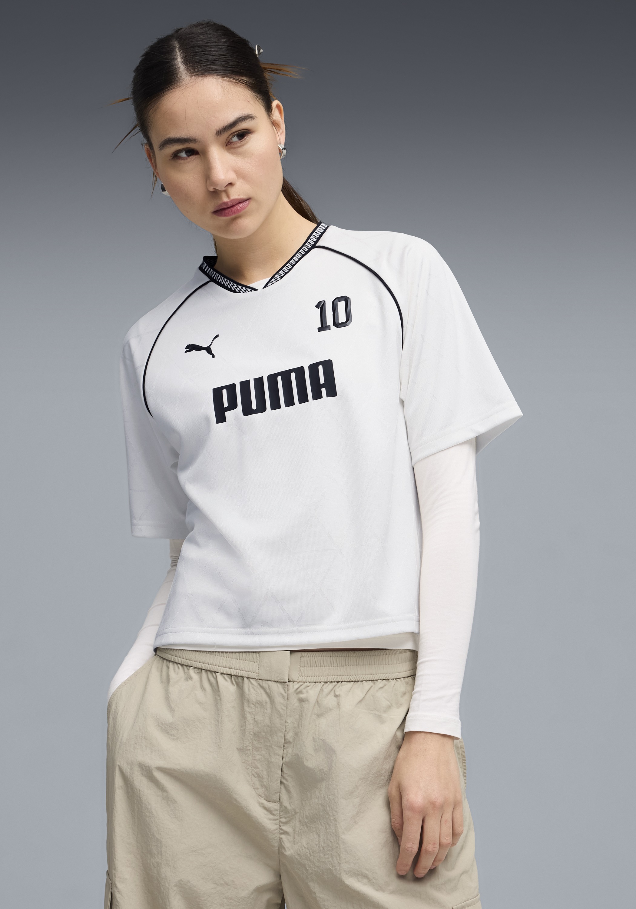 Image of PUMA T-Shirt "SPORT RELAXED JERSEY" Kurzarm, Rundhalsausschnitt, DryCELL-Technologie