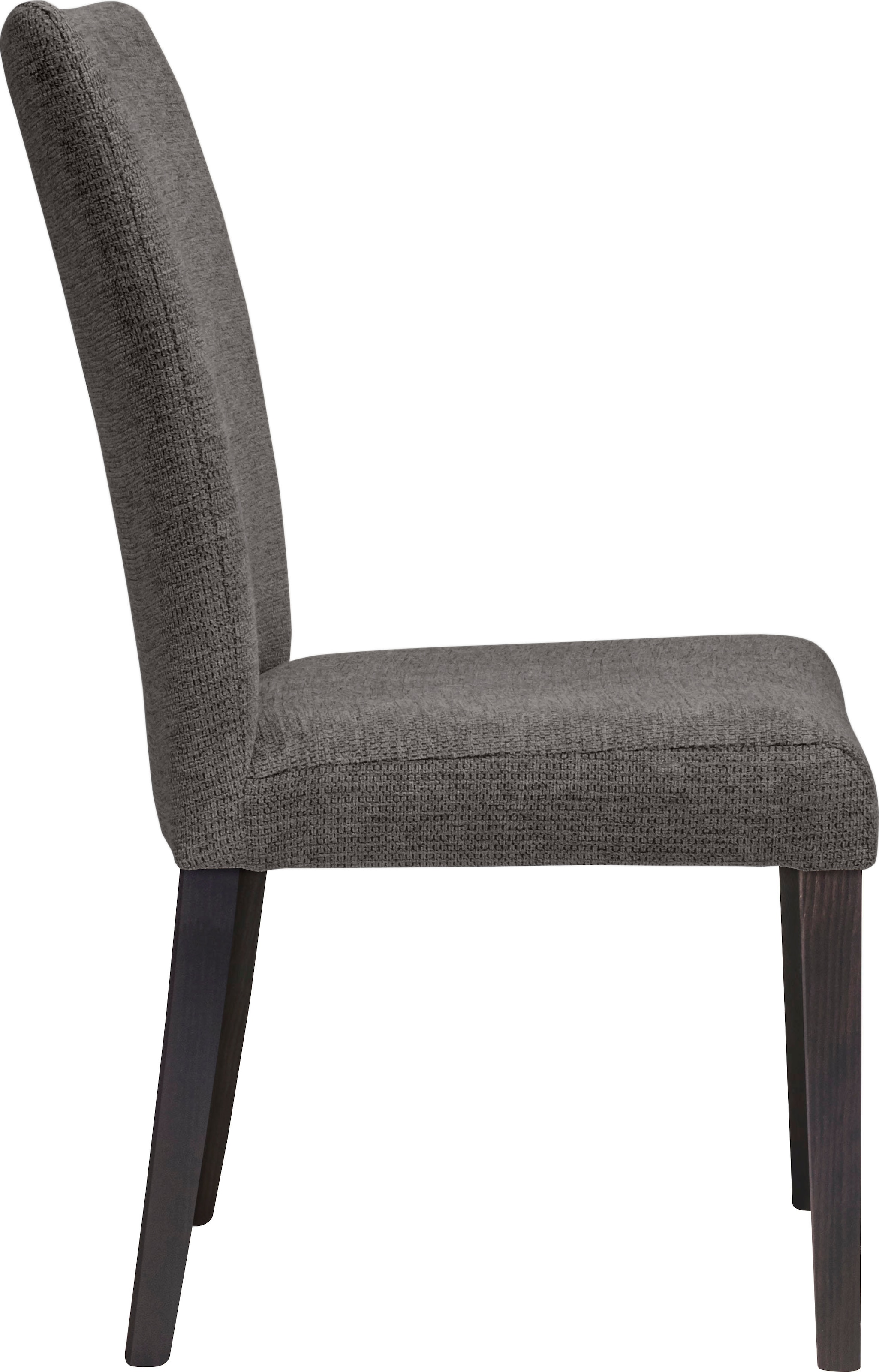 Home affaire 4-Fussstuhl »Aspen«, (Set), 2 St., Softstruktur, Beine aus massiver Buche, wengefarben lackiert