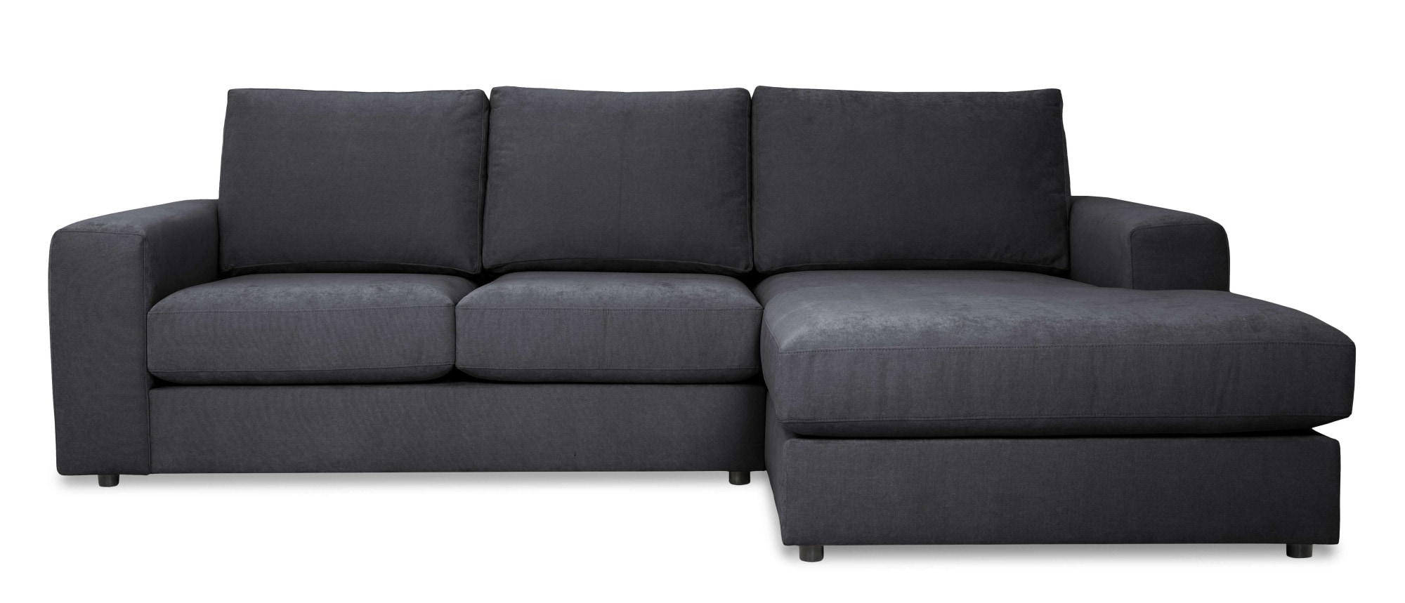 GOODproduct Canapé d'angle »Nivette, weiches Chenille« Breite 269 cm, L-Form, bodentief, mit Wellenunterfederung