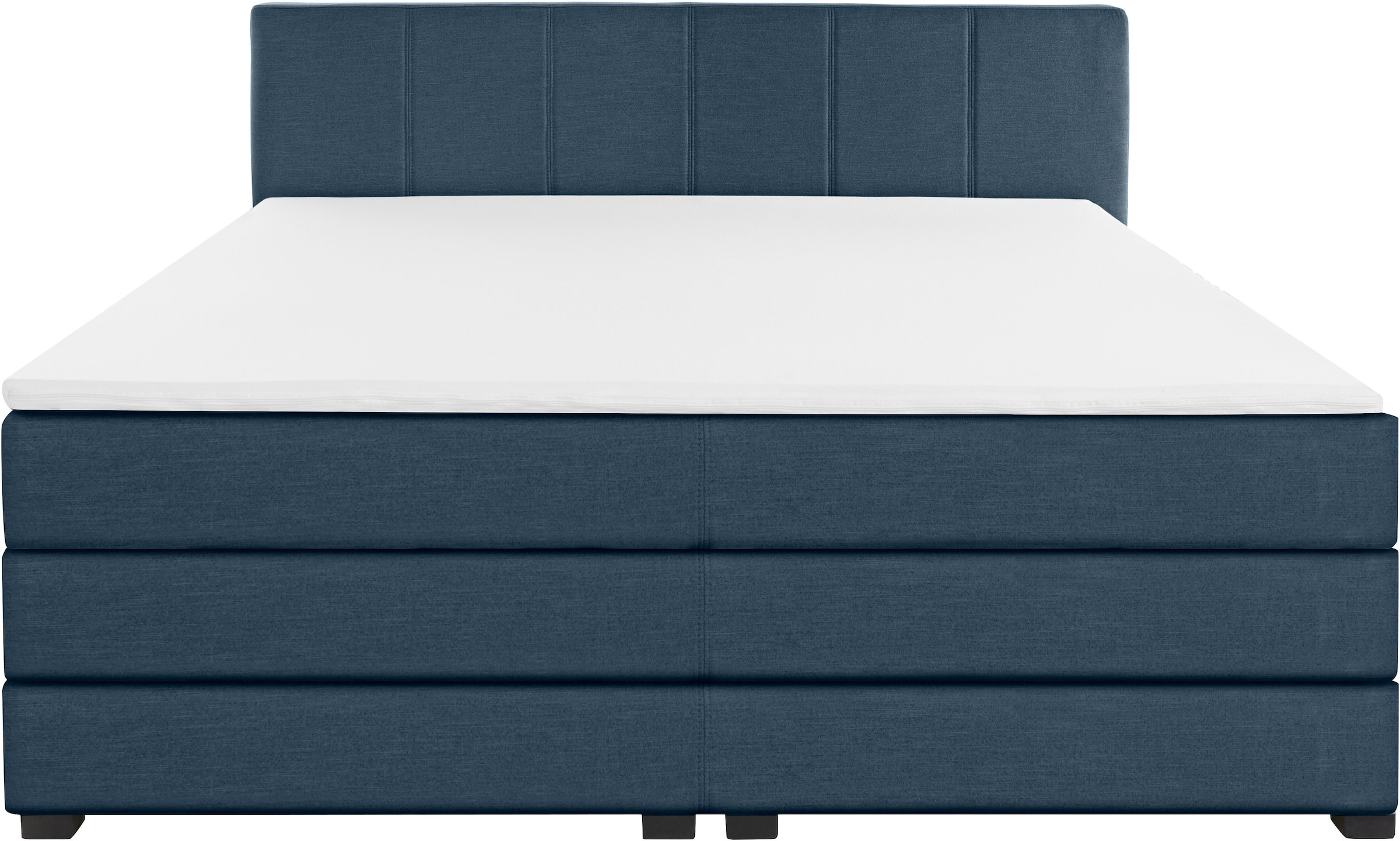 GOODproduct Boxspringbett »Peetu«, Taschenfederkern-Matratze, in 4 Breiten und 4 Farben, incl. Topper
