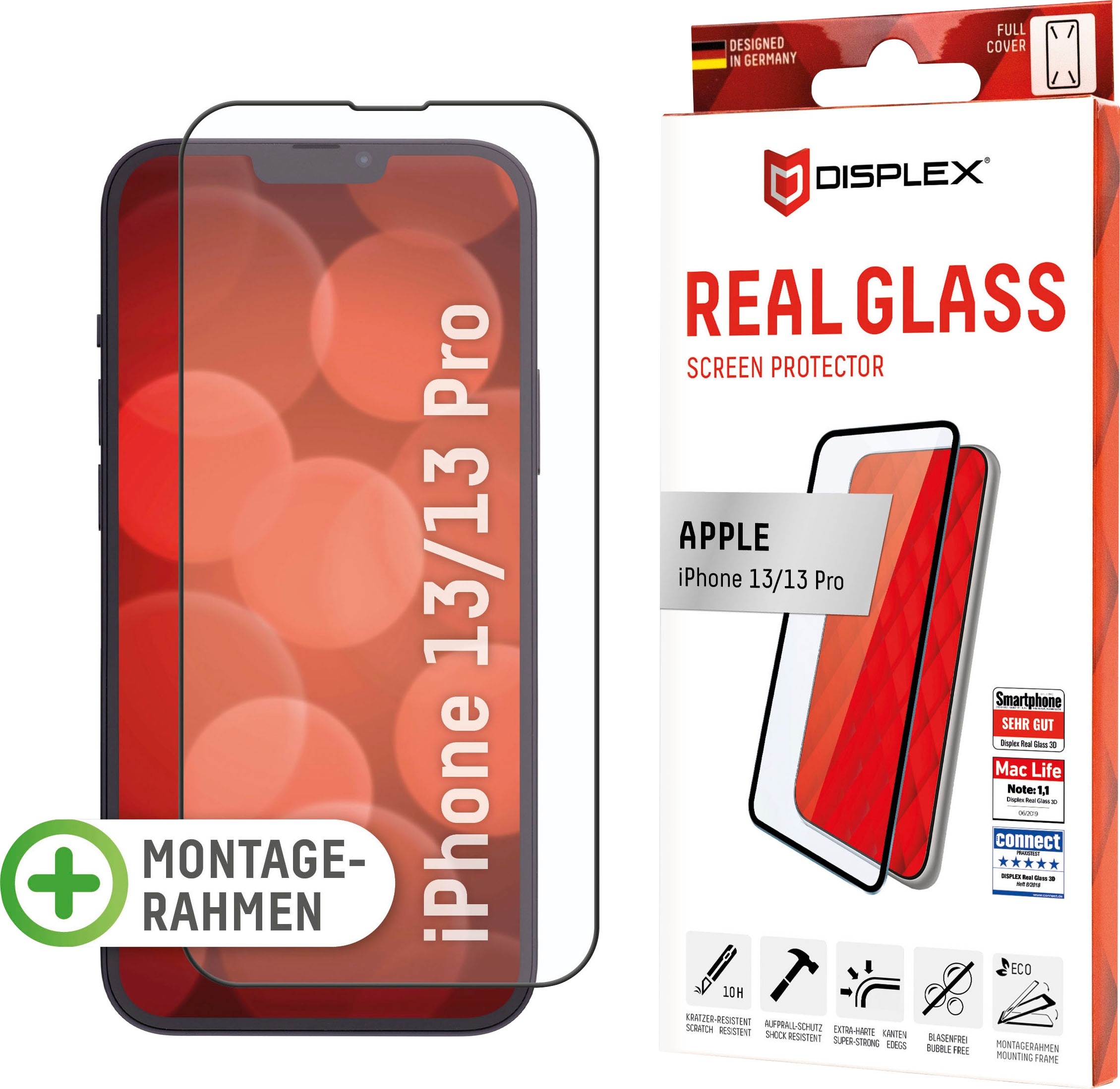 Image of Displex Displayschutzfolie »DISPLEX Real Glass FC für iPhone 13/13 Pro« bei Ackermann Versand Schweiz