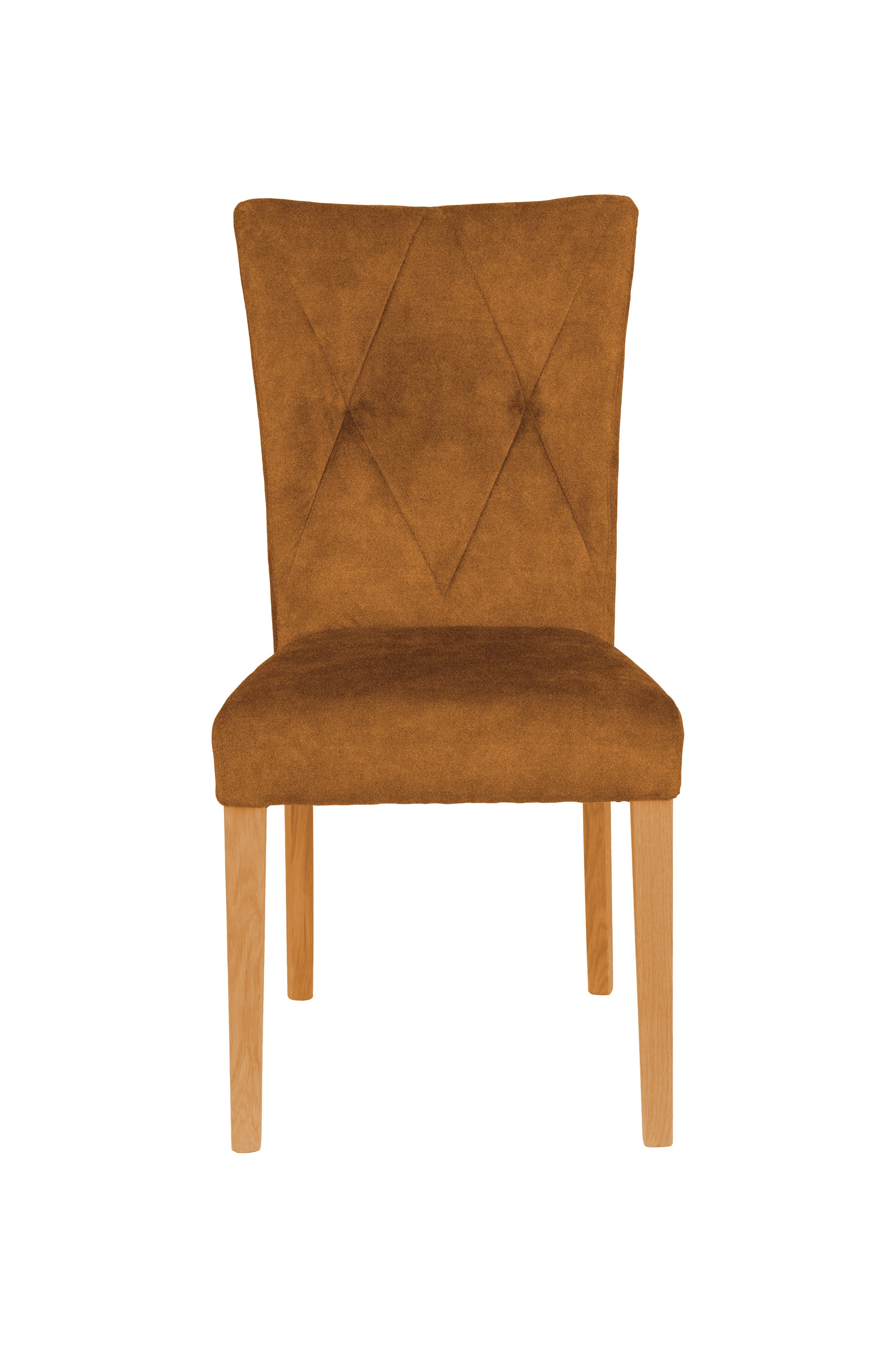 Home affaire 4-Fussstuhl »Diamond«, (Set), 2 St., Samtvelours, Sitz und Ruecken gepolstert