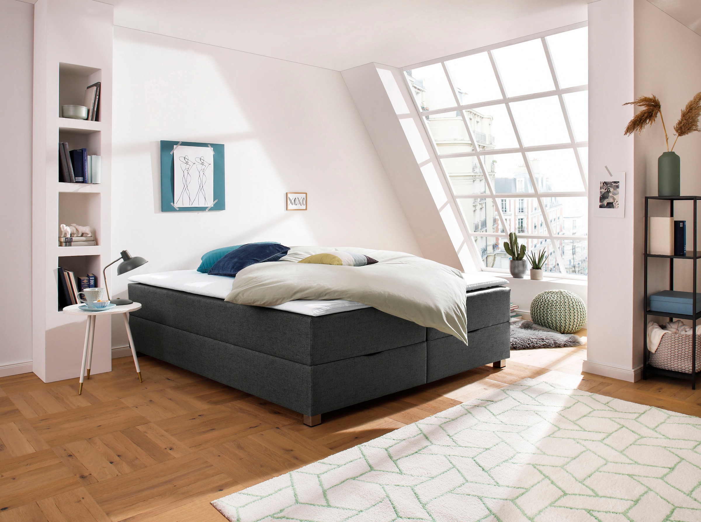 INOSIGN Boxbett »Alexis«, ohne Kopfteil - ideal für Räume mit Dachschrägen; in 4 Breiten