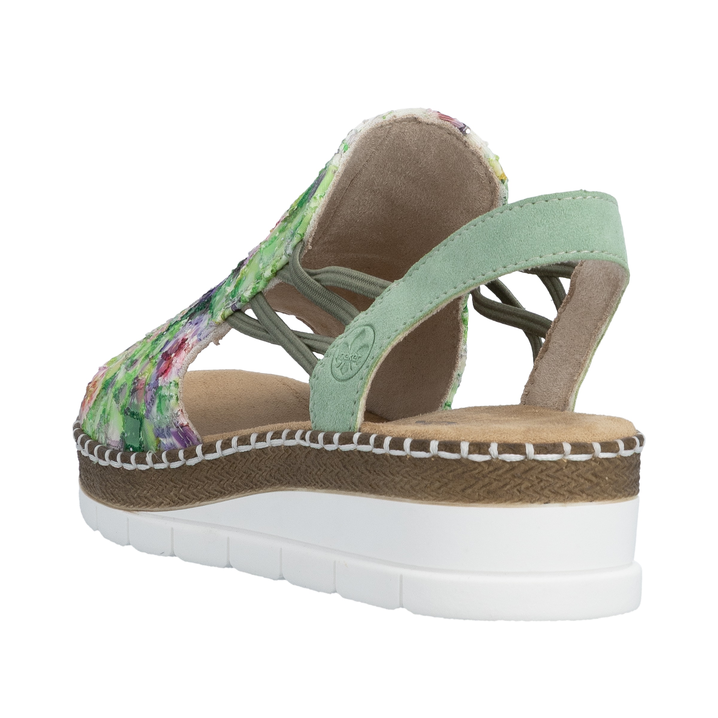 Rieker Sandale  Chaussure d'été, sandalette, talon compensé, look tendance