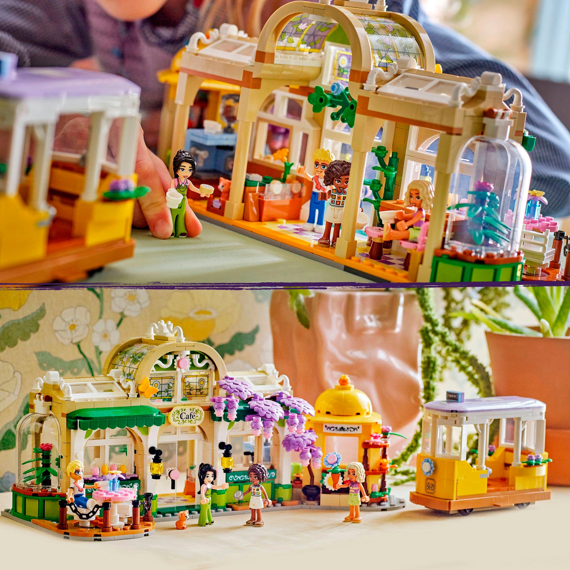 LEGO® Konstruktionsspielsteine »Pflanzencafé und Blumenkiosk (42671), LEGO Friends« Made in Europe