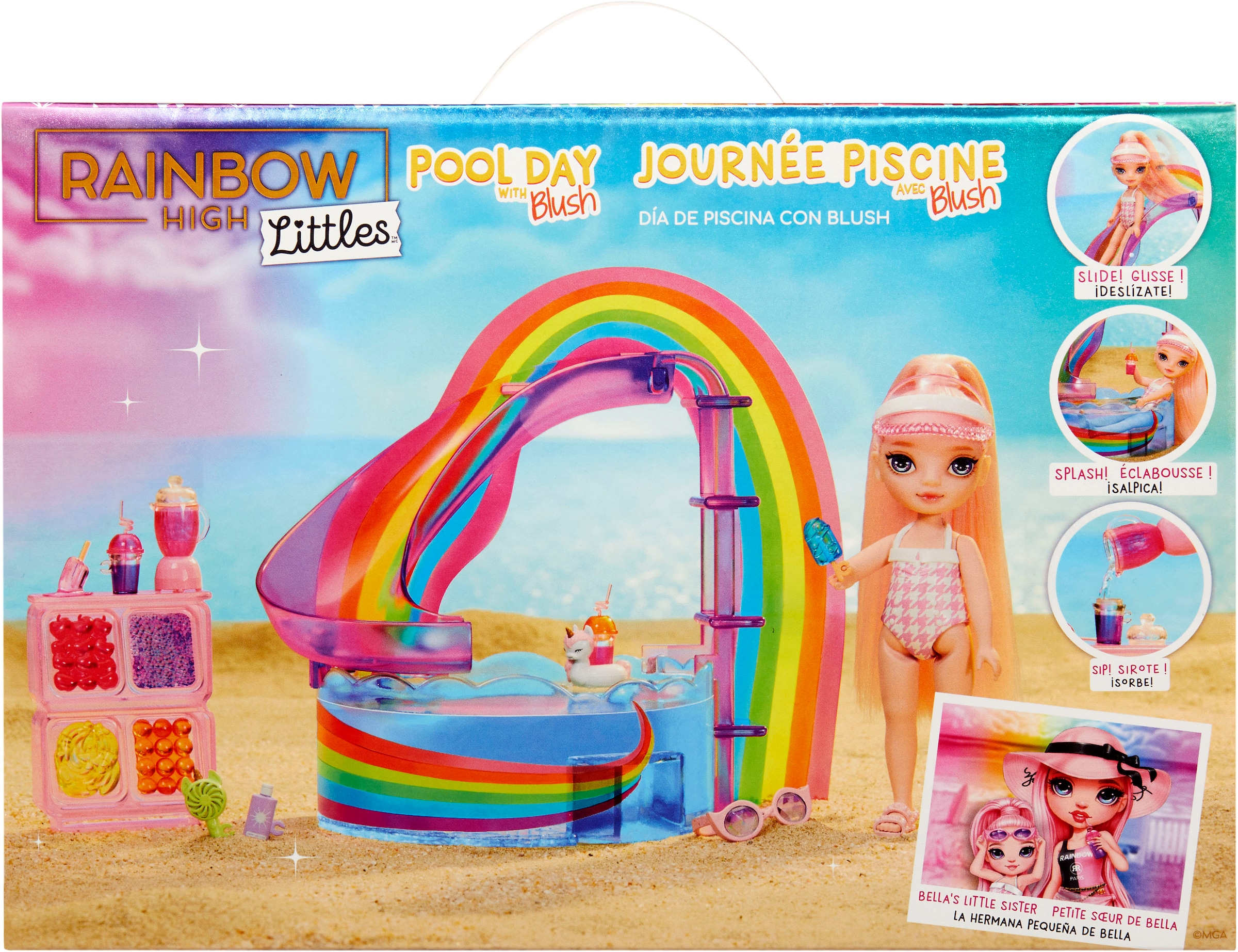 RAINBOW HIGH Mini-poupée »Rainbow High Little Pool Day with Blush Playset«