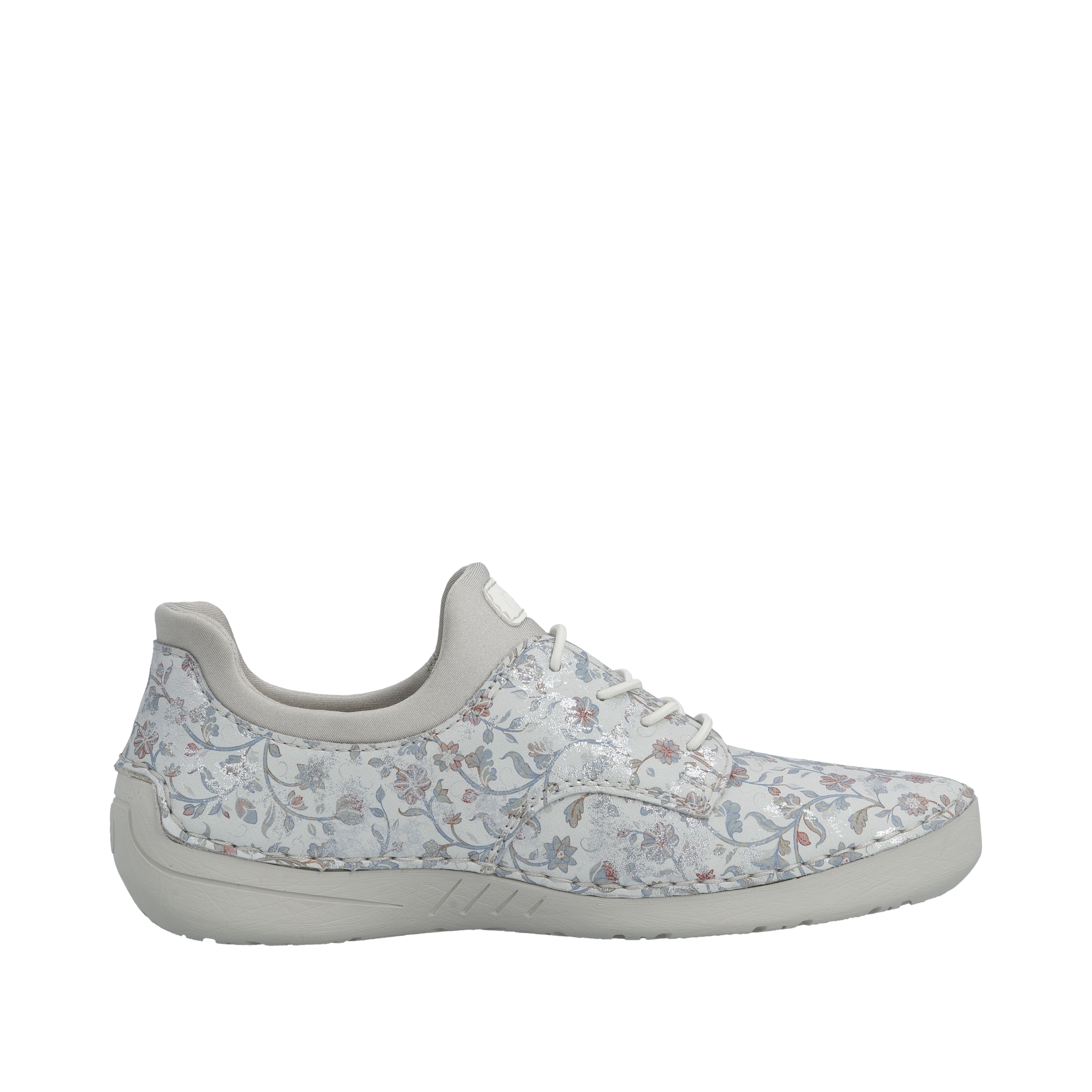 Rieker Slip-On Sneaker  Slipper, Halbschuh, Freizeitschuh mit floraler Musterung