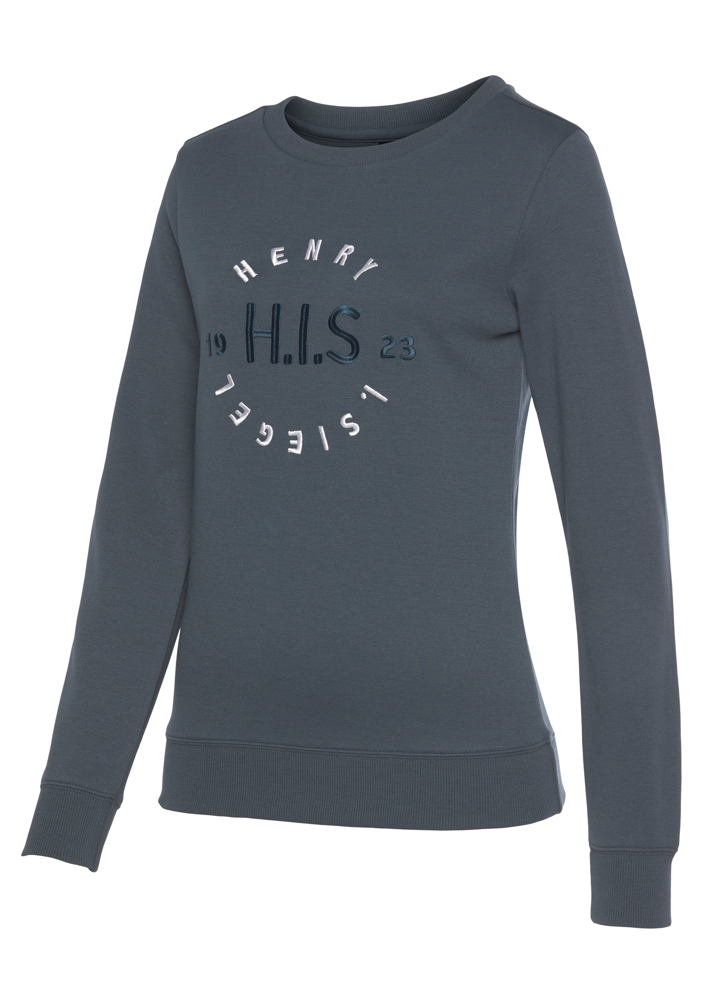 H.I.S Sweatshirt, mit grosser Logo Stickerei, Loungewear