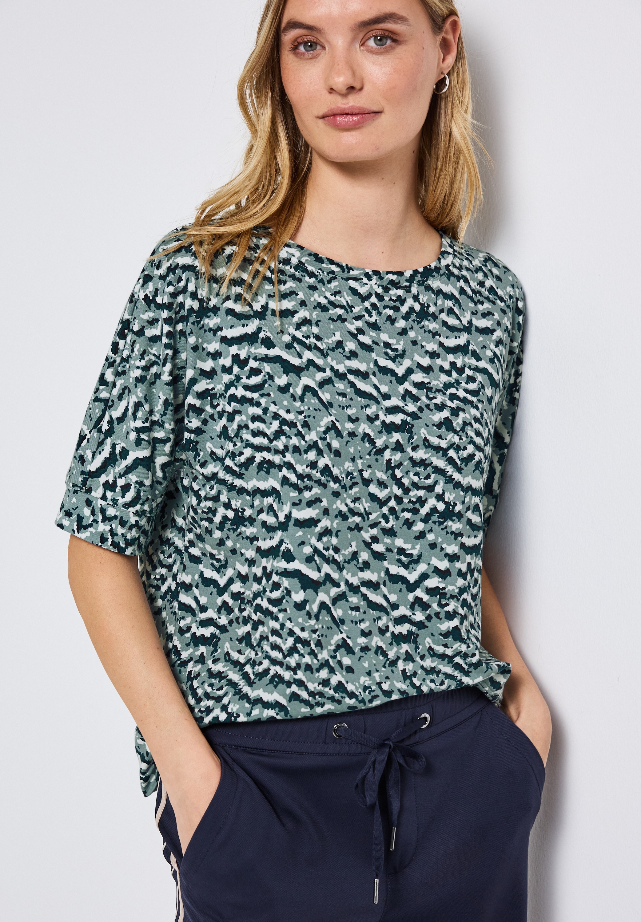 Image of STREET ONE T-Shirt mit All-Over Print