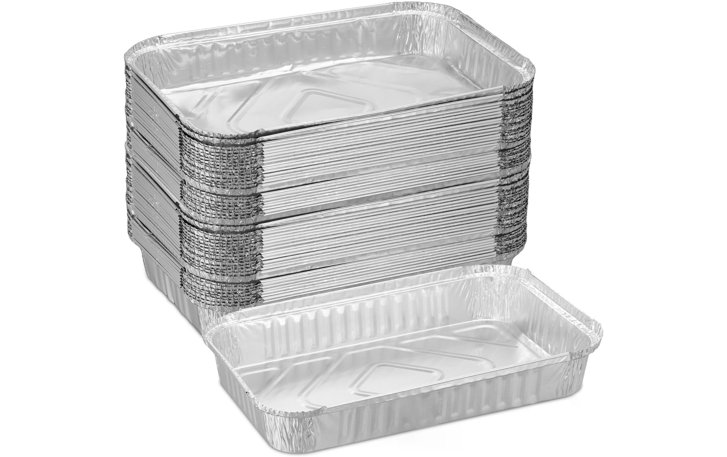 Image of relaxdays Grillschale "50 Stück" Aluminium 50 Stk. tlg.
