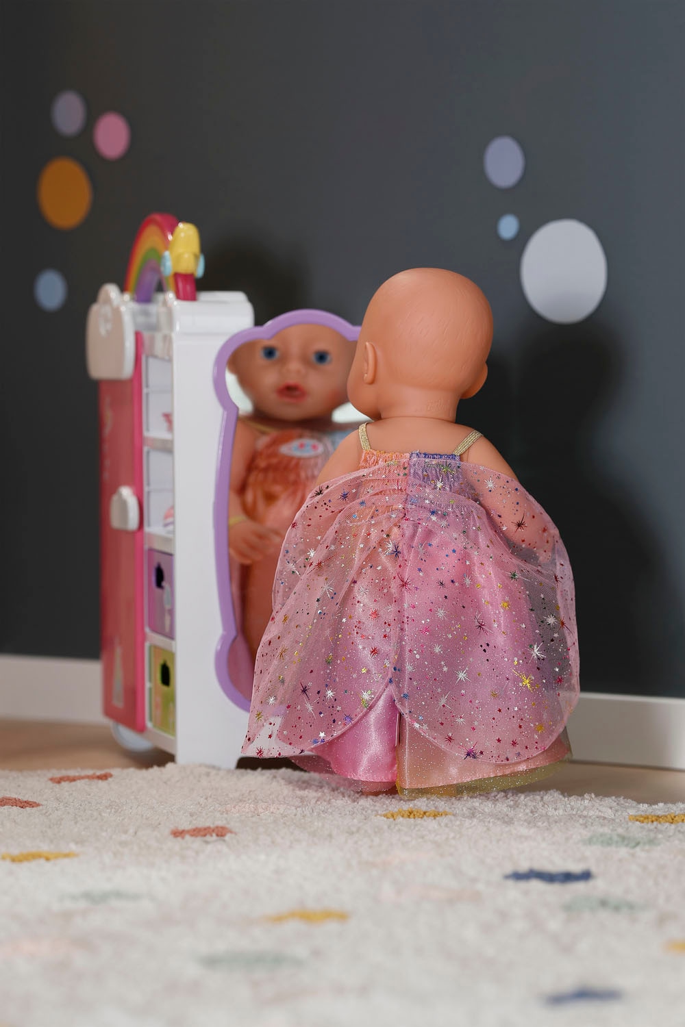 Baby Born Vêtements de poupées »Regenbogen Kleid, 43 cm«