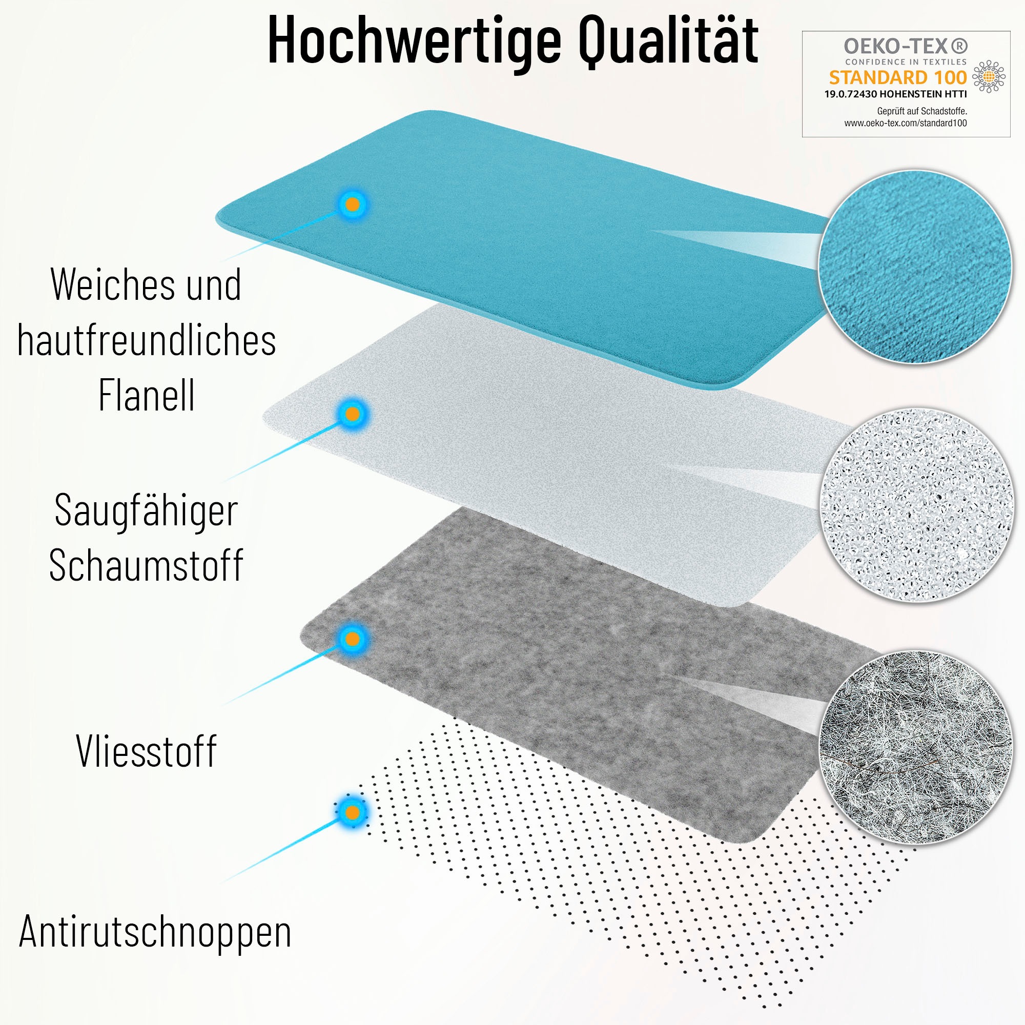 Sanilo Schaum-Badematte »Delphin Korallen«, Memory Schaum-rutschhemmend beschichtet, fussbodenheizungsgeeignet-schnell trocknend-strapazierfähig, super weich, kräftige Farben, rutschhemmend, waschbar, Ø80cm