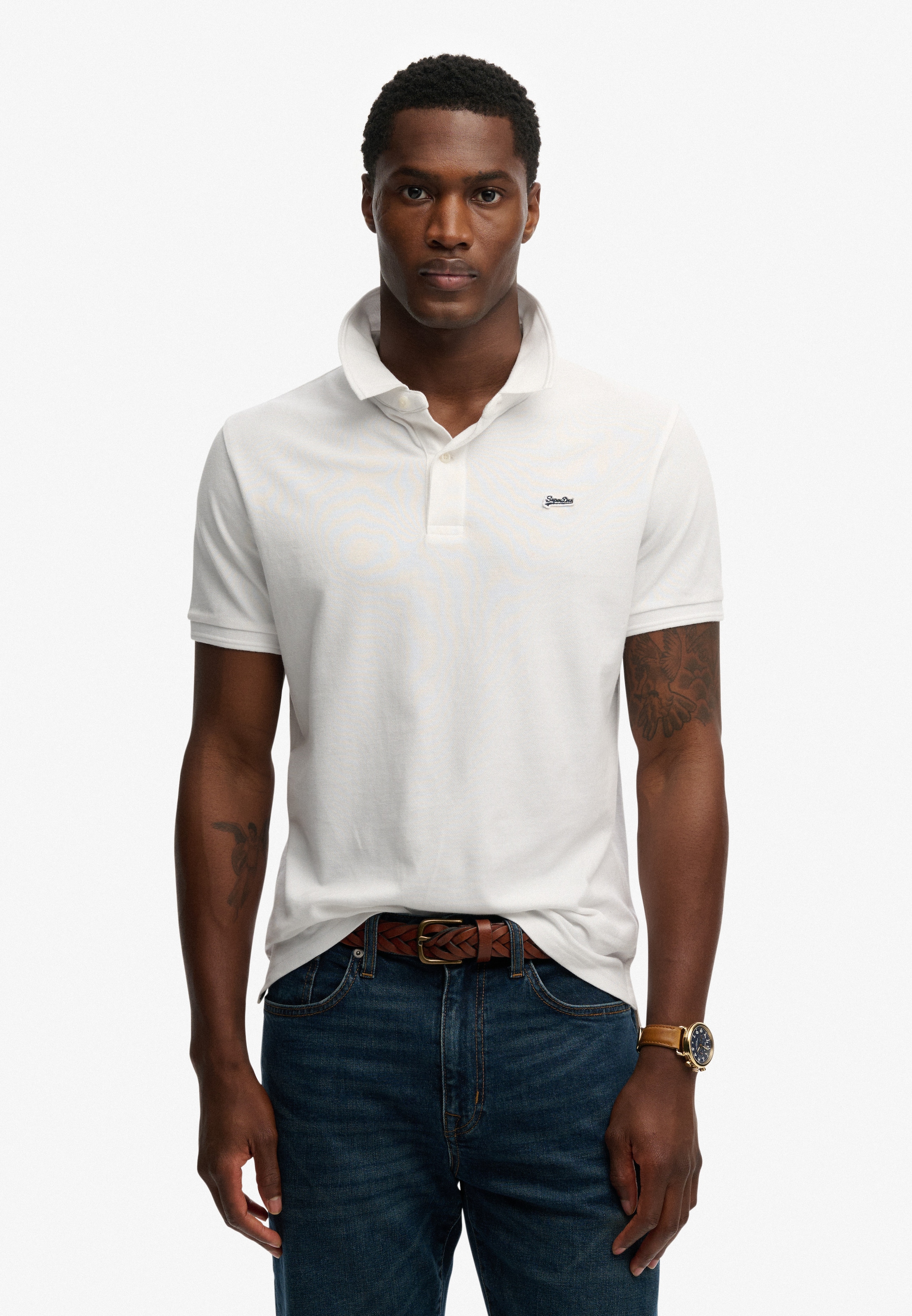 Image of Superdry Poloshirt "CLASSIC PIQUE POLO" Baumwolle, relaxed fit