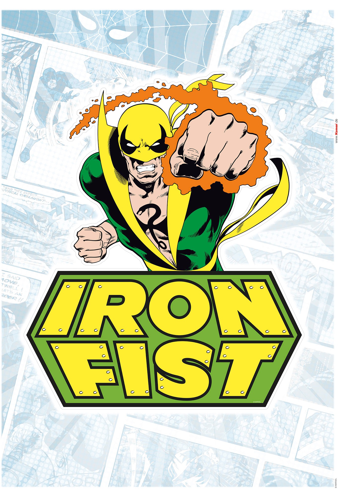 Image of Komar Wandtattoo »Iron Fist Comic«, (1 St.), 50 x 70 cm bei Ackermann Versand Schweiz