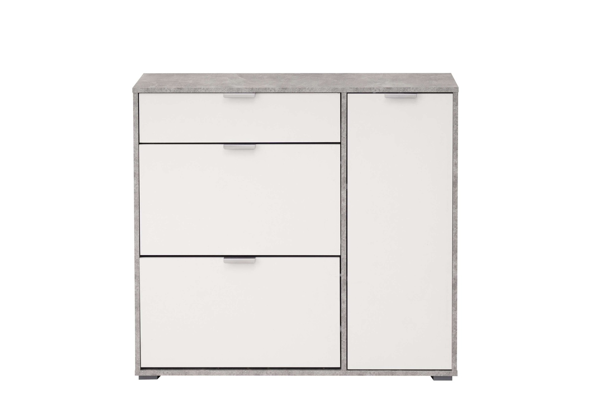INOSIGN Schuhschrank »Arco 2, Schuhkommode, Schuhregal, Breite 102 cm«, 2 Klappen mit Doppelschuhtrommeln, mit Schublade, in modernen Farben