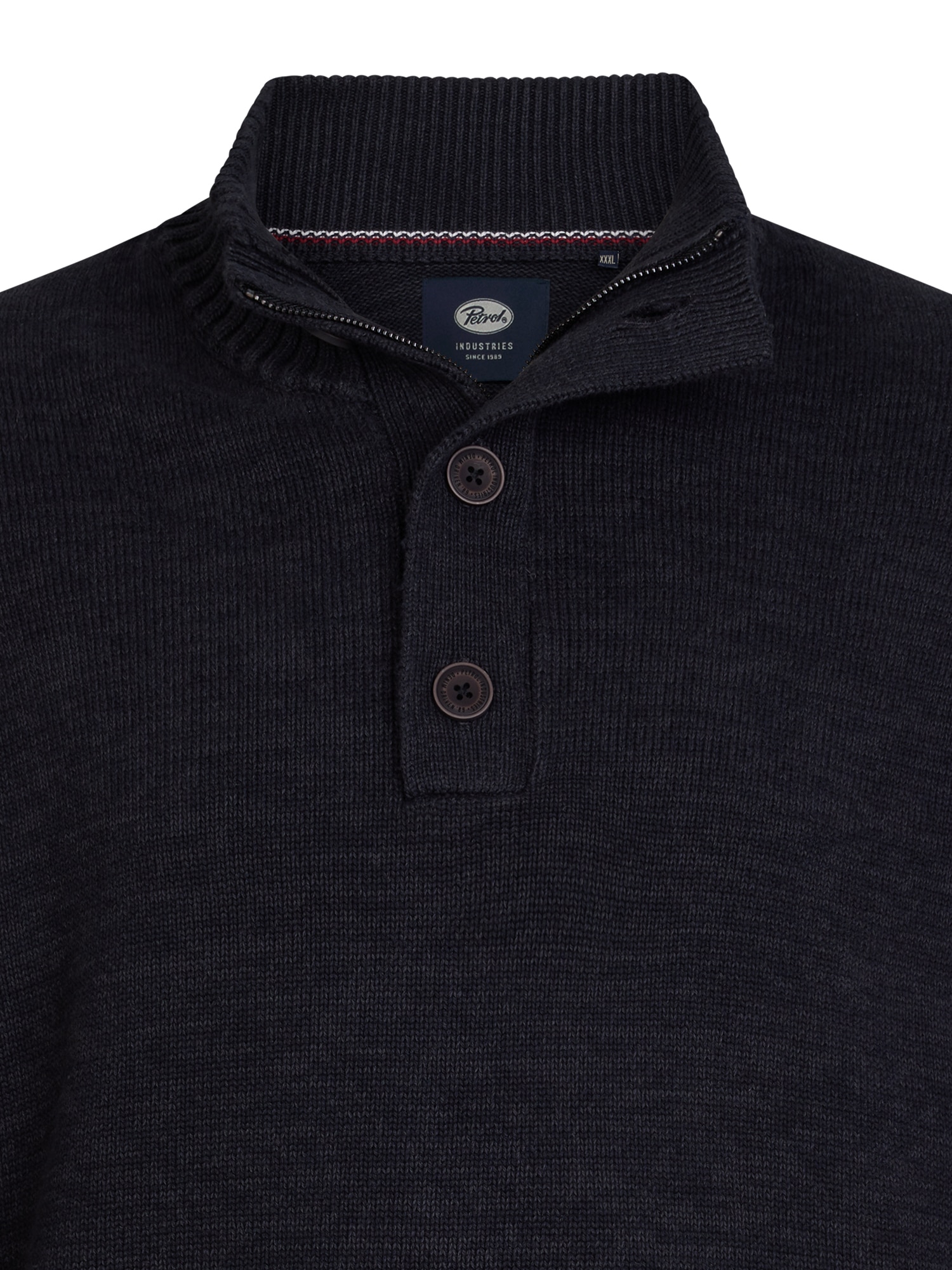 Petrol Industries Strickpullover mit Rippbündchen