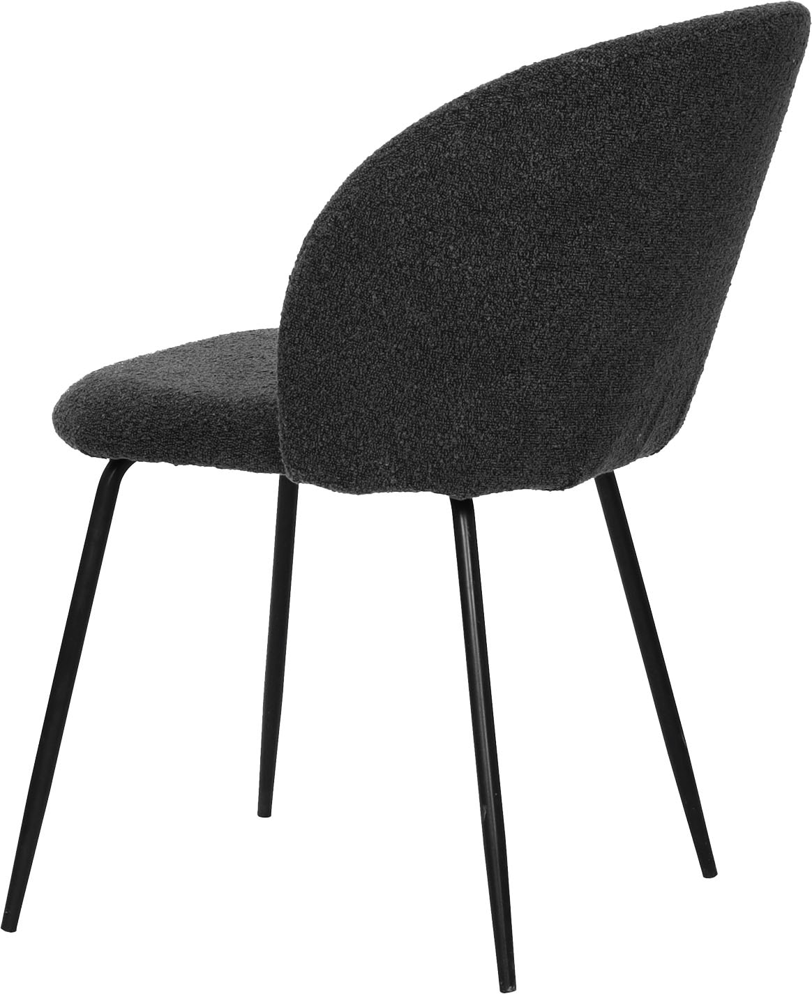 SIT Chaise à 4 pieds »Verona 2er-Set Esszimmerstühle mit Strukturstoff & Metallgestell« (Ensemble) 2 cuisTissu structuré Öko-Tex & dossier ergonomiquement arrondi