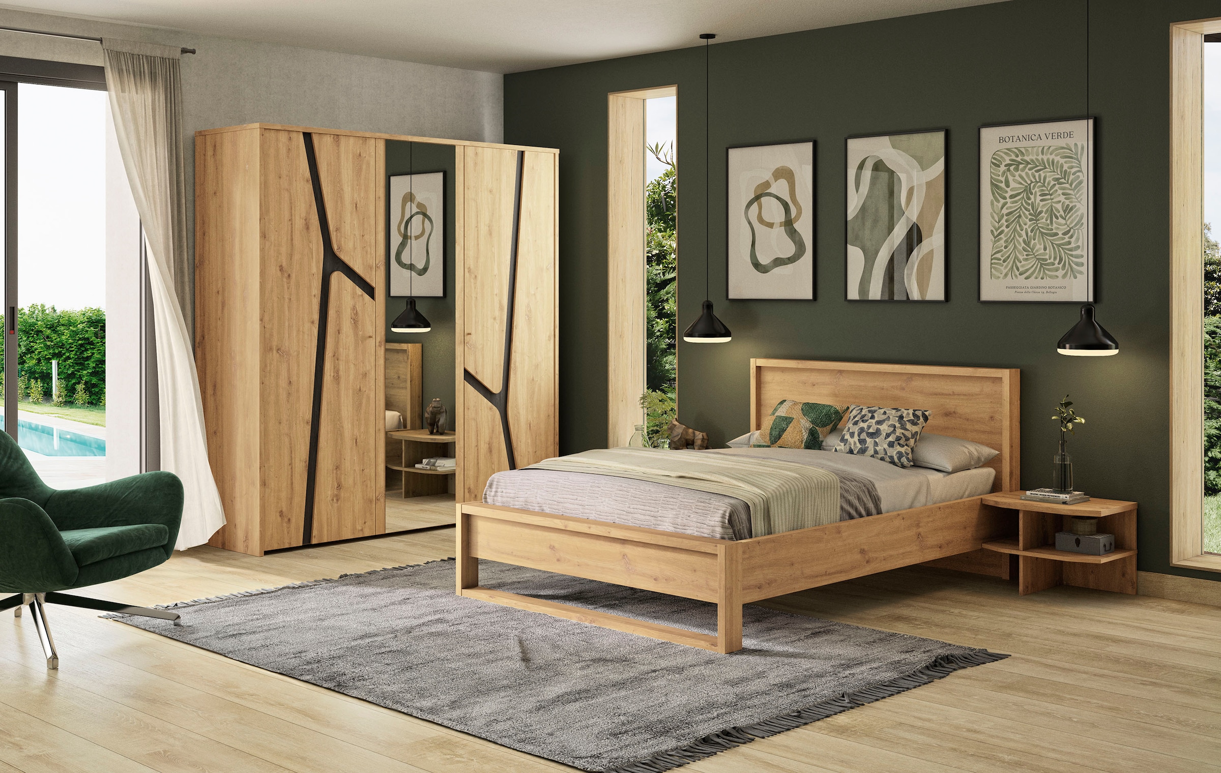 Gami Einzelbett »ALANA« 1 tlg. Luxuriöses und qualitativ hochwertiges Bett 160 x 200