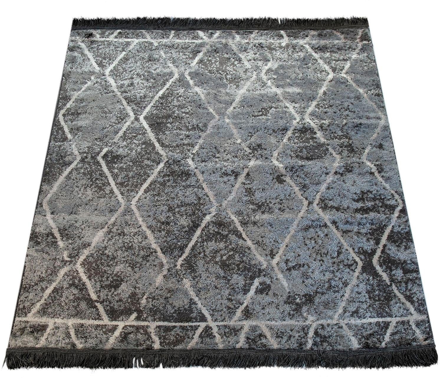Paco Home Teppich Scandi kaufen rechteckig, Muster, mit Fransen »Kelim 310«, Design, Rauten