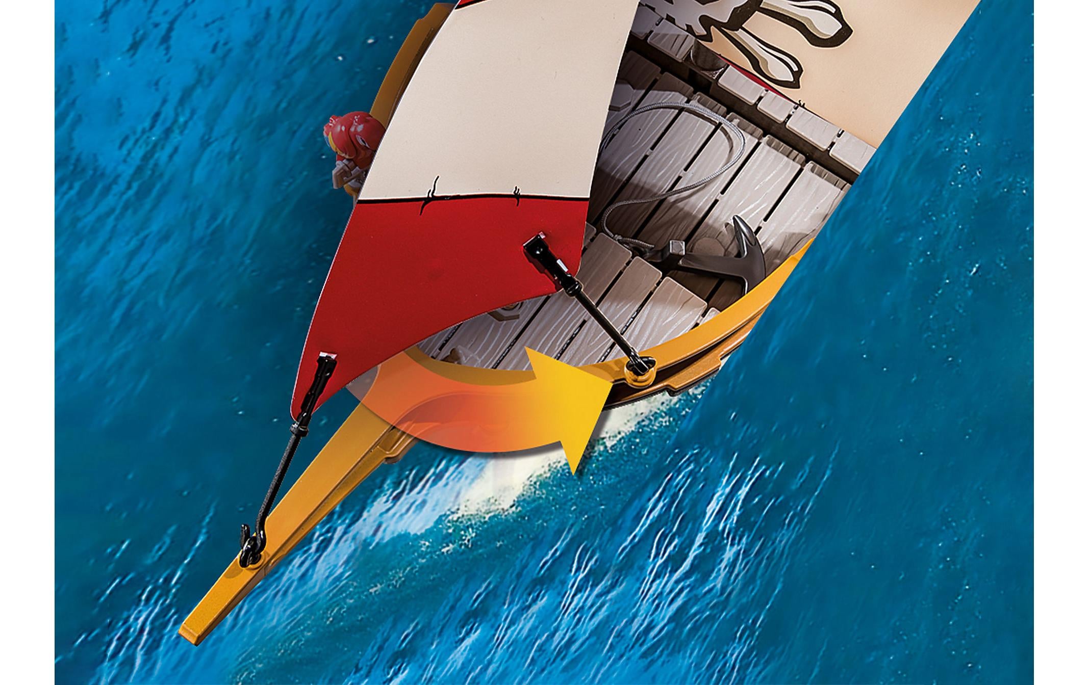 Playmobil® Spielbausteine »Pirates Kleines Piratenschiff 71418«, (101 St.)