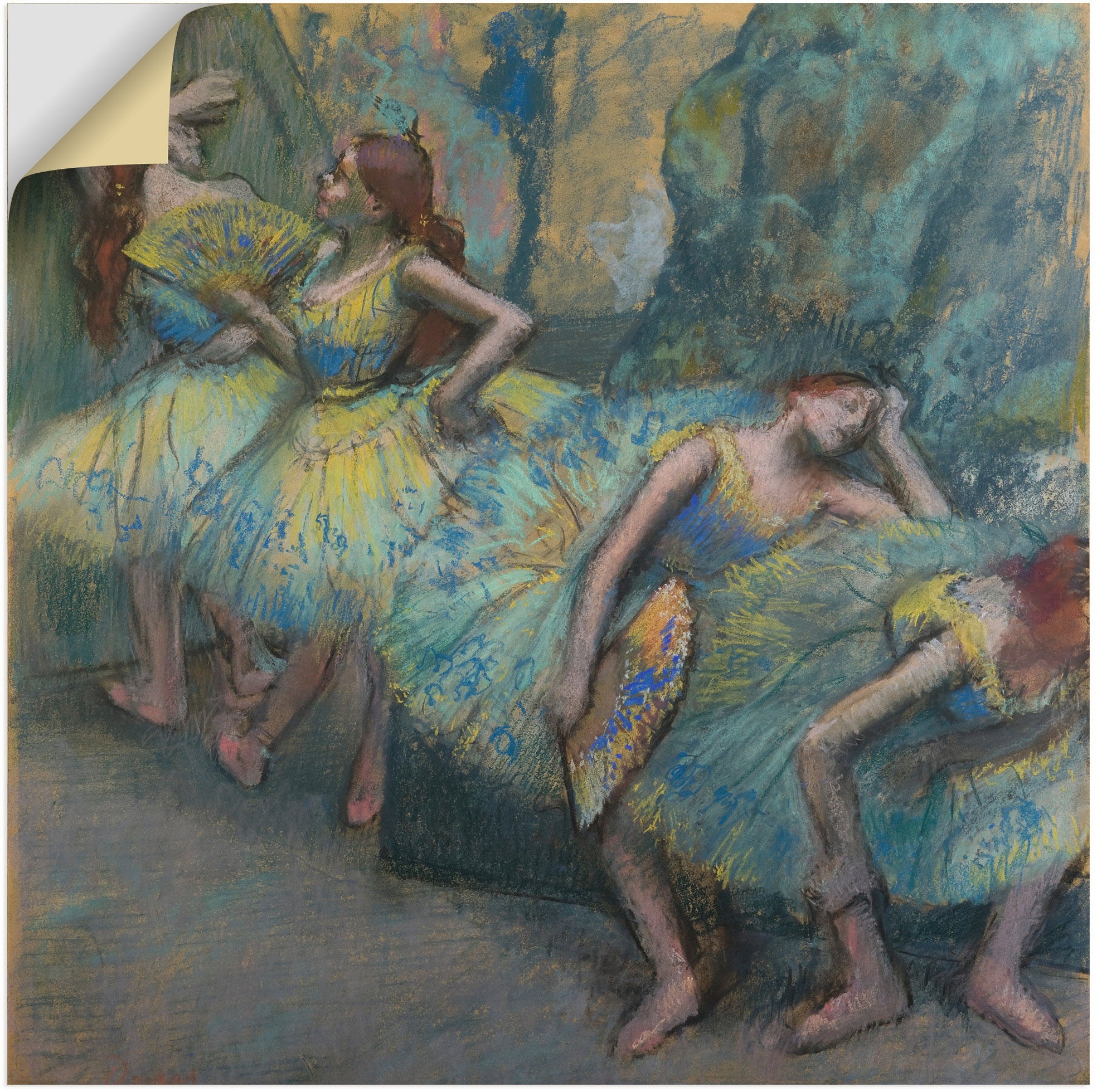 Image of Artland Wandbild »Balletttänzerinnen auf der Bühne.«, Tanz, (1 St.), in vielen Grössen & Produktarten - Alubild / Outdoorbild für den Aussenbereich, Leinwandbild, Poster, Wandaufkleber / Wandtattoo auch für Badezimmer geeignet bei Ackermann Versand Schwei