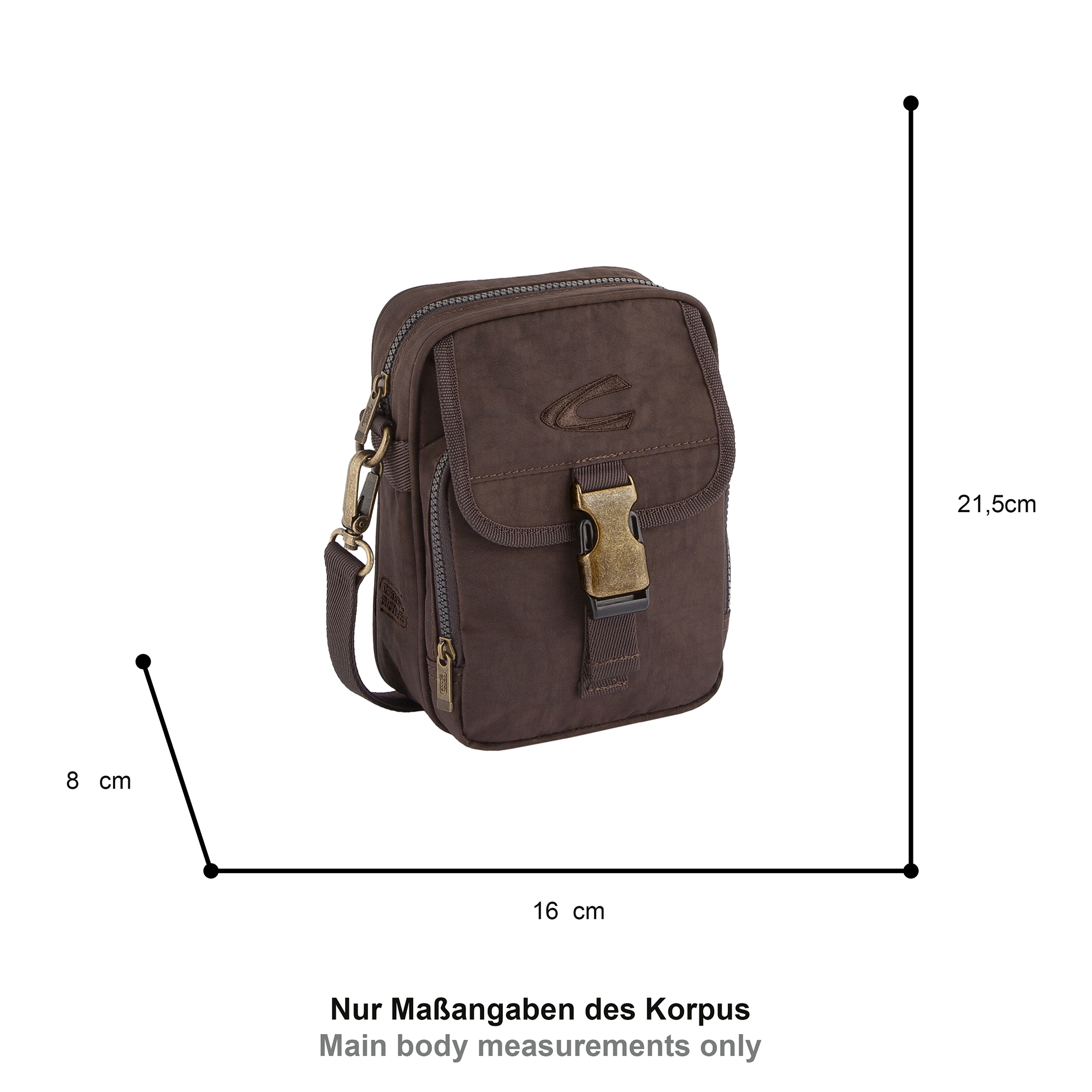 camel active Sac à bandoulière »Journey« Herren Schultertasche, funktional und perfekt für alle Lebenslagen