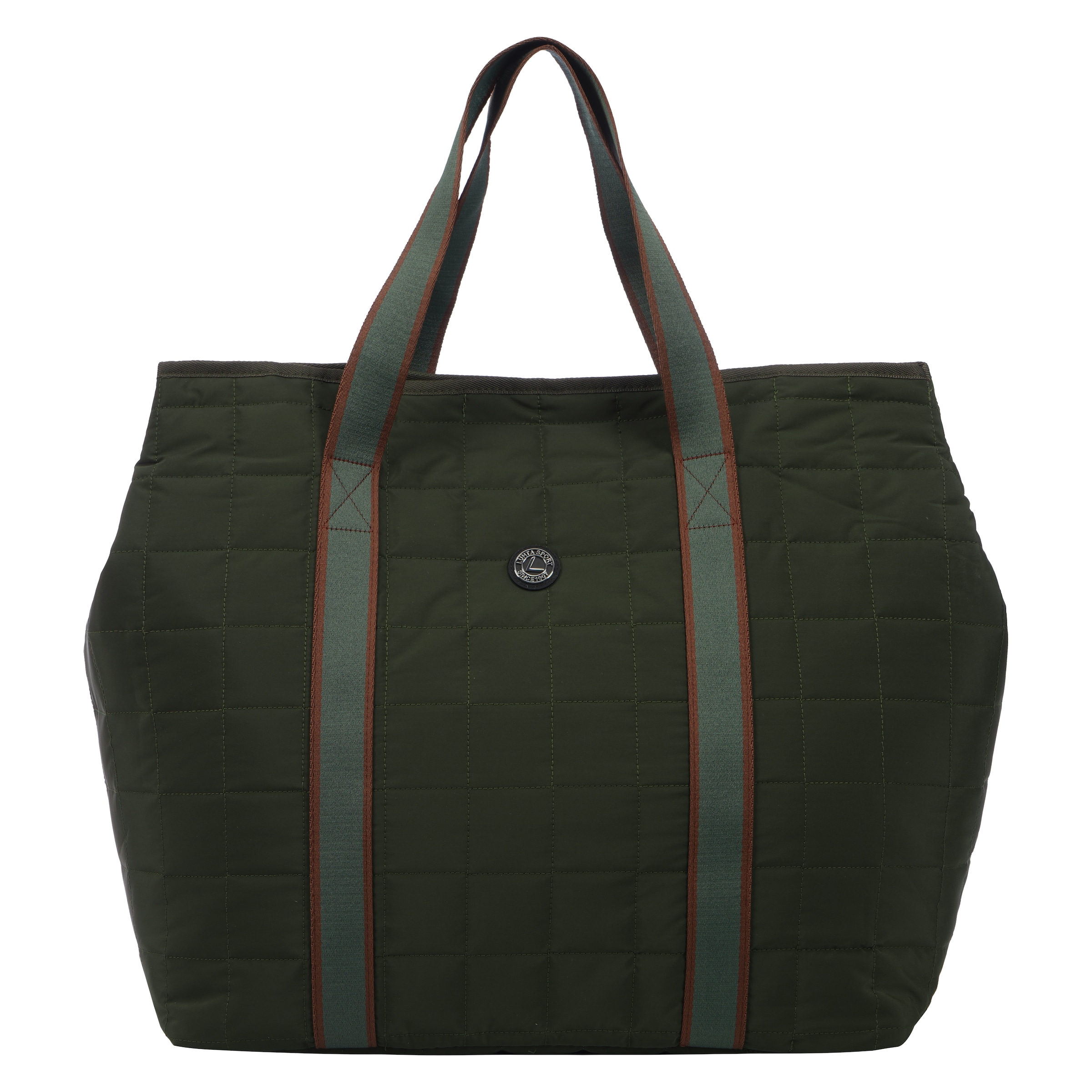 Luhta, Unisex, Shopper »LUHTA OJAINEN« mit Reissverschlusstasche innen, mit Logo-Label, 50 Liter Volumen, schwarz olive, Einheitsgröße, Sportlicher 