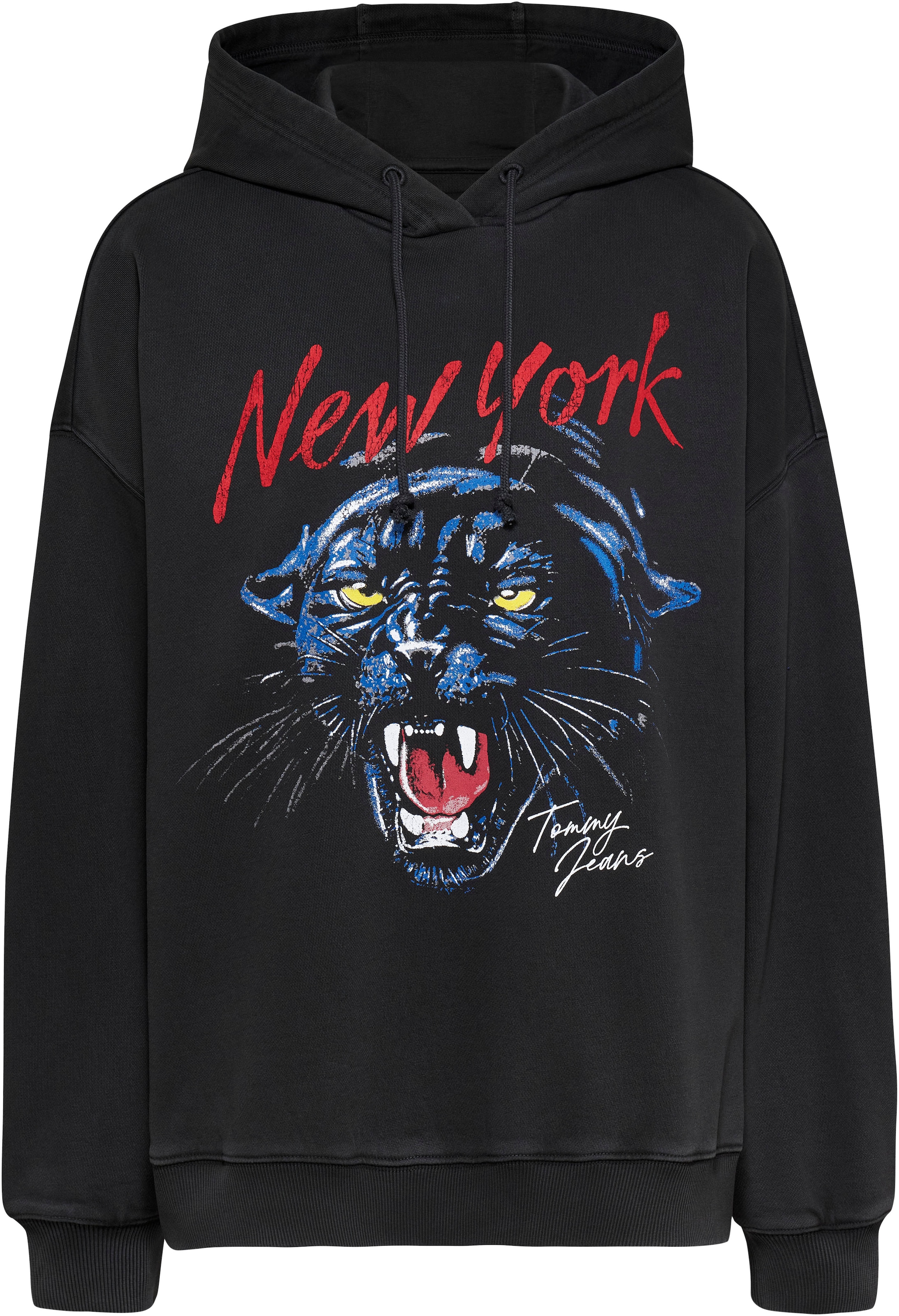 Tommy Jeans Kapuzensweatshirt »TJW OVS PANTHER HOODIE«, mit Frontprint