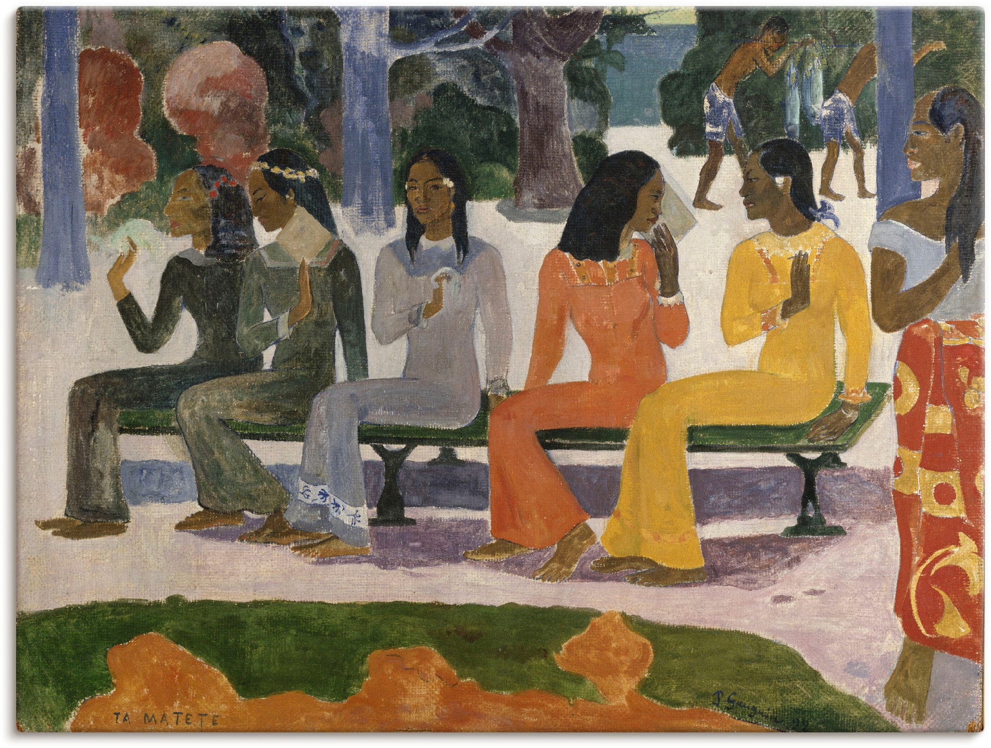 Image of Artland Wandbild »Ta Matete (Der Markt). 1892.«, Gruppen & Familien, (1 St.), in vielen Grössen & Produktarten -Leinwandbild, Poster, Wandaufkleber / Wandtattoo auch für Badezimmer geeignet bei Ackermann Versand Schweiz