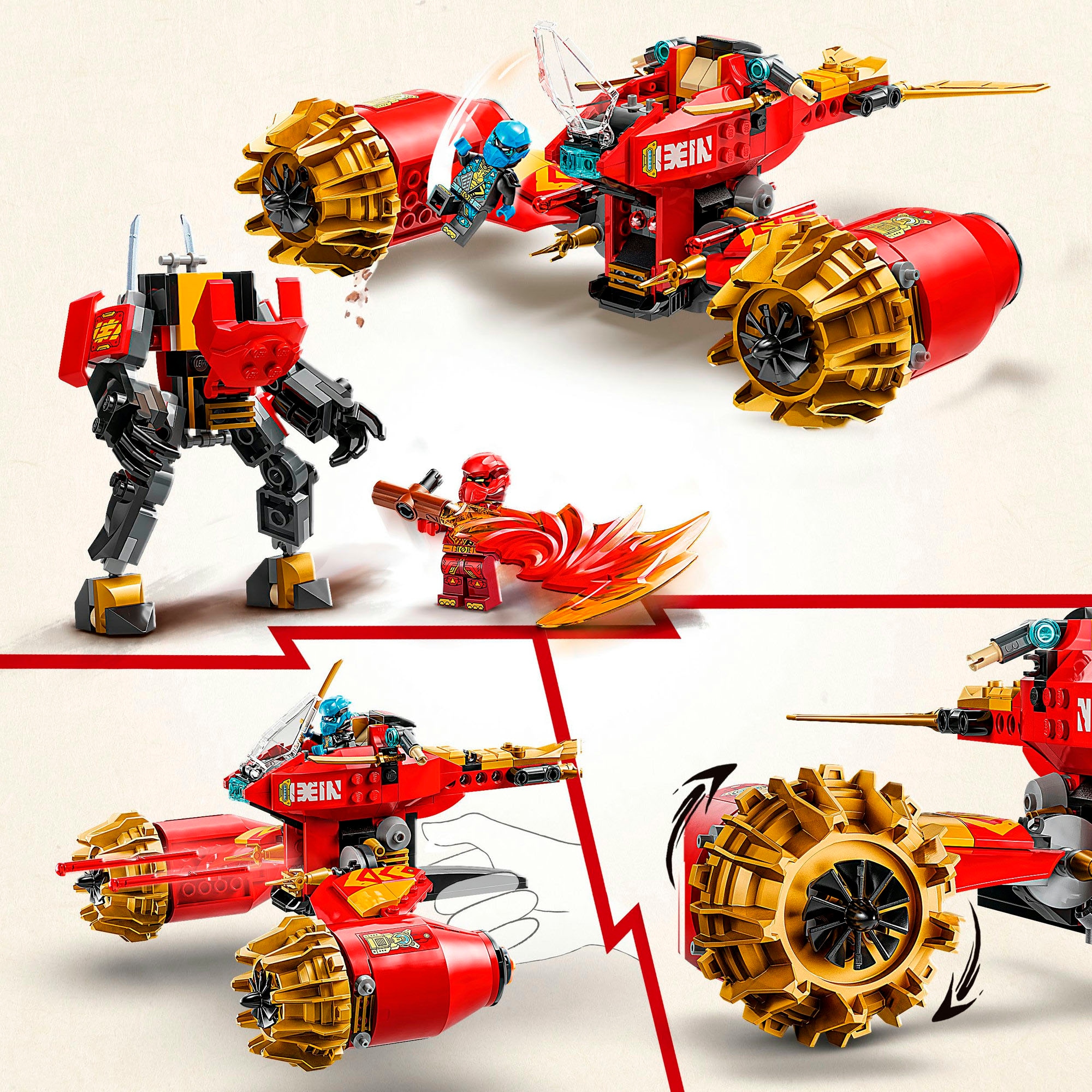 LEGO® Pions de construction »Kais Sturmreiter-Mech (71830), LEGO Ninjago« Made in Europe