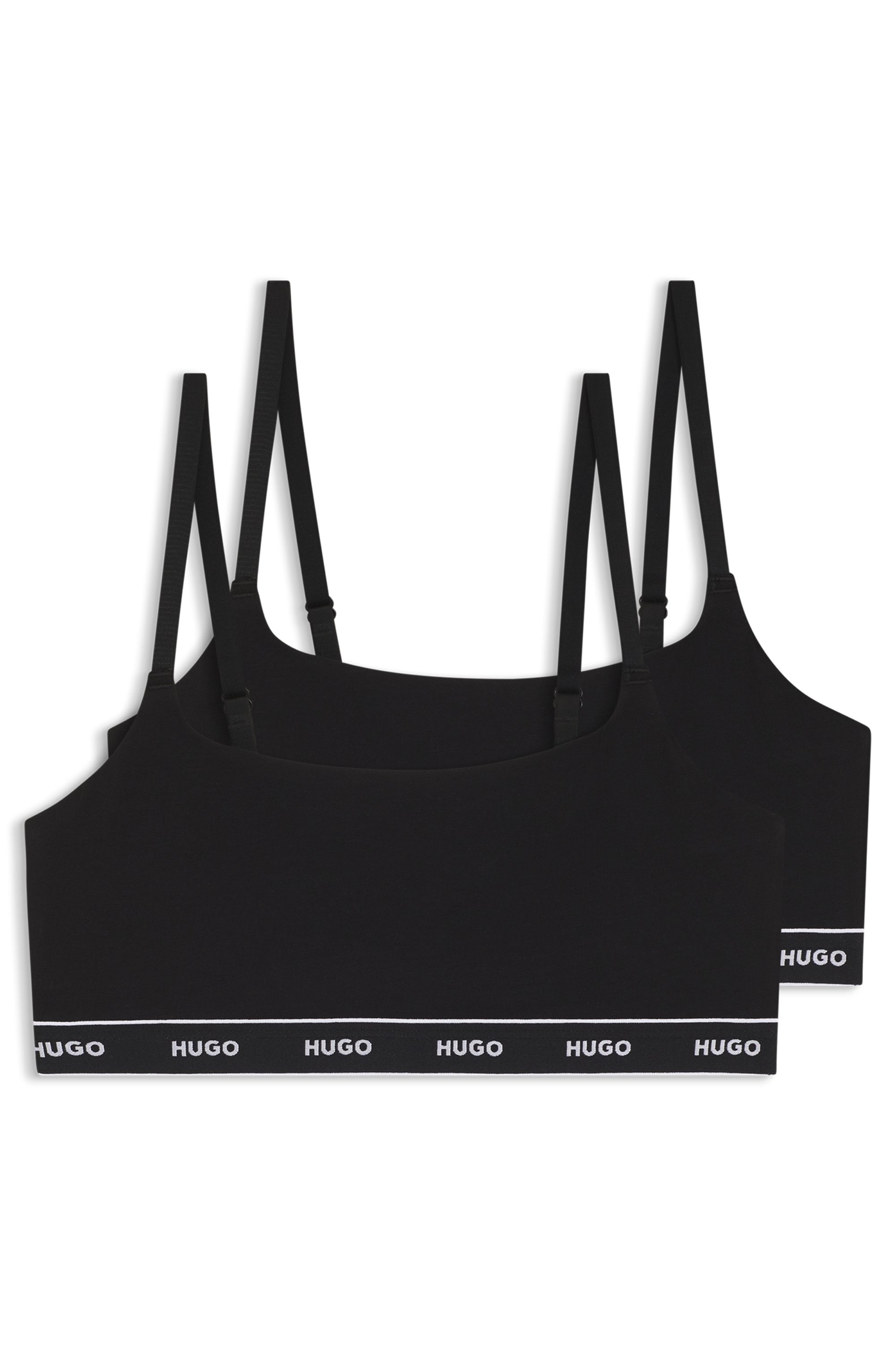 HUGO Underwear Brassière »TWIN BRALETTE DESIGN« 2 ohne Verschluss, ohne Polsterung