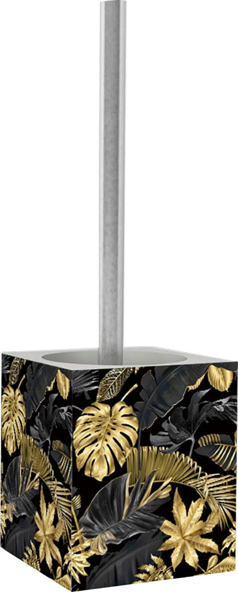 Sanilo Badaccessoire-Set »Goldfarbenen Leaves«, (Kombi-Set, 2 tlg.), modernes Design, kräftige farben, hochwertiges Material