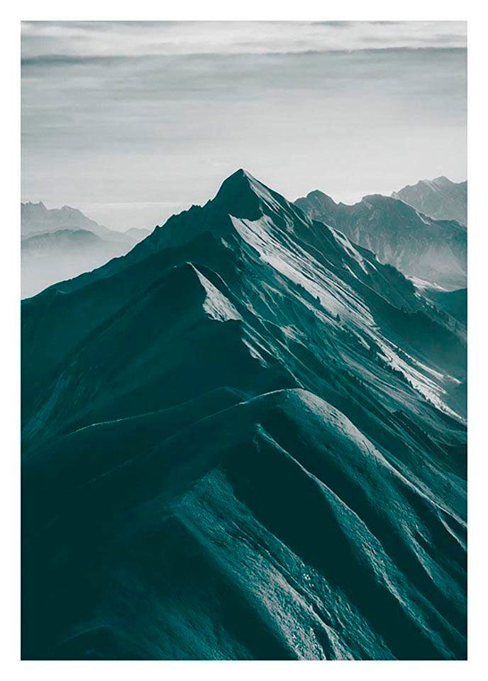 Image of Komar Bild "Mountain Top" Natur 1 Stk. tlg. Wandbild zur Dekoration - ohne Rahmen