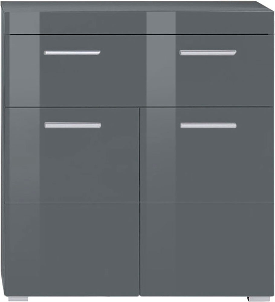 Image of welltime Unterschrank "Avena" Badezimmerschrank mit 1 grossen Schubkasten und 2 Türen - 73/31/79 cm