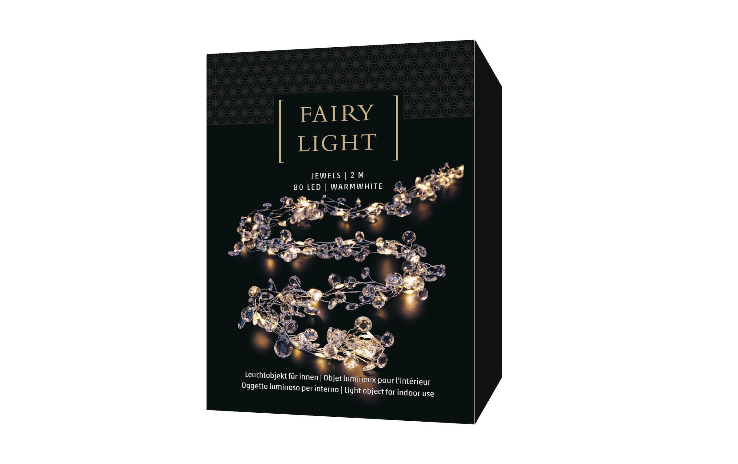 STT LED-Lichterkette »Lichterkette Silver Jewels«, 80 St.-flammig