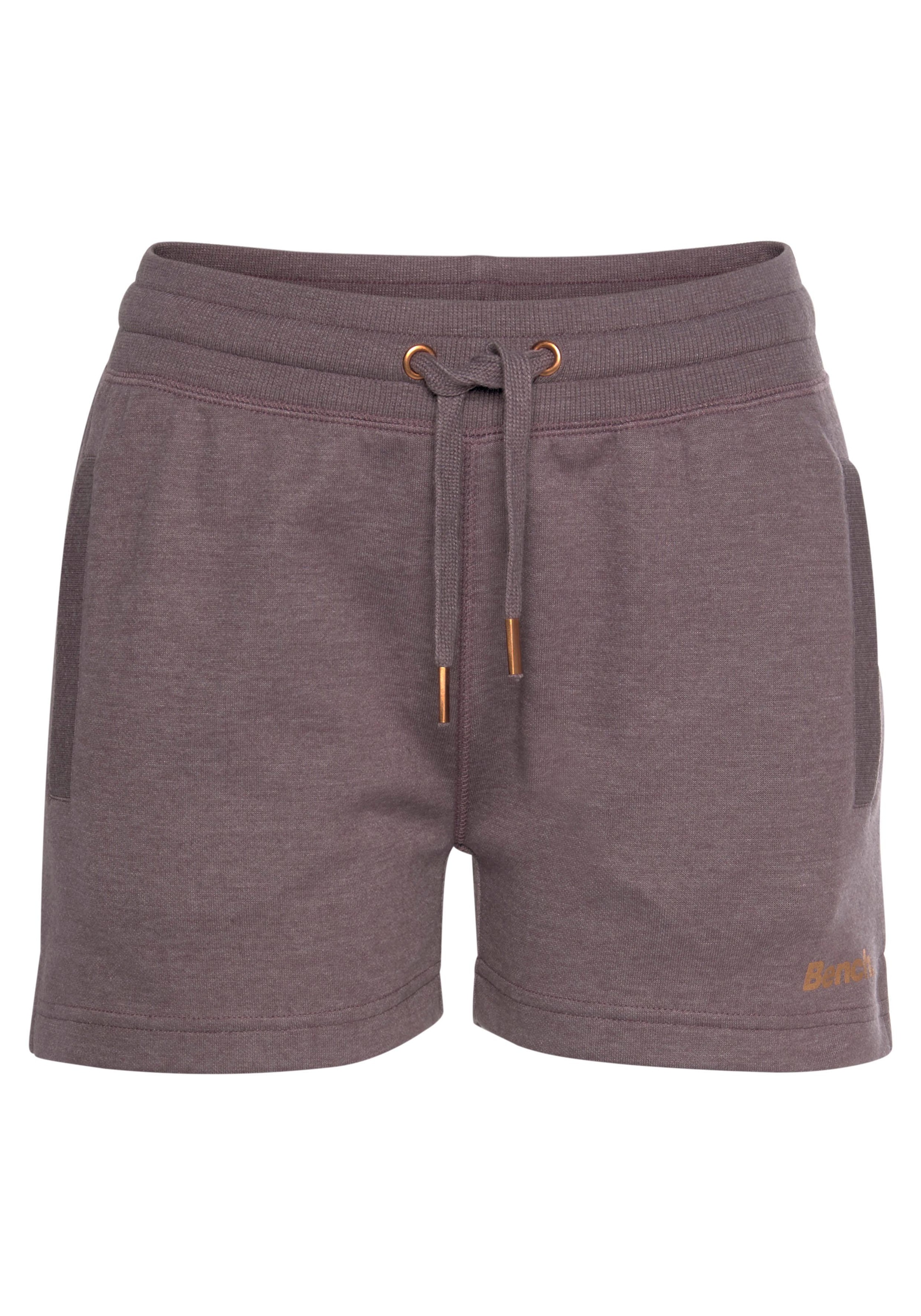 Bench. Loungewear Relaxshorts, Sweathose mit kurzen Seitenschlitzen und seitliche Taschen, Loungewear