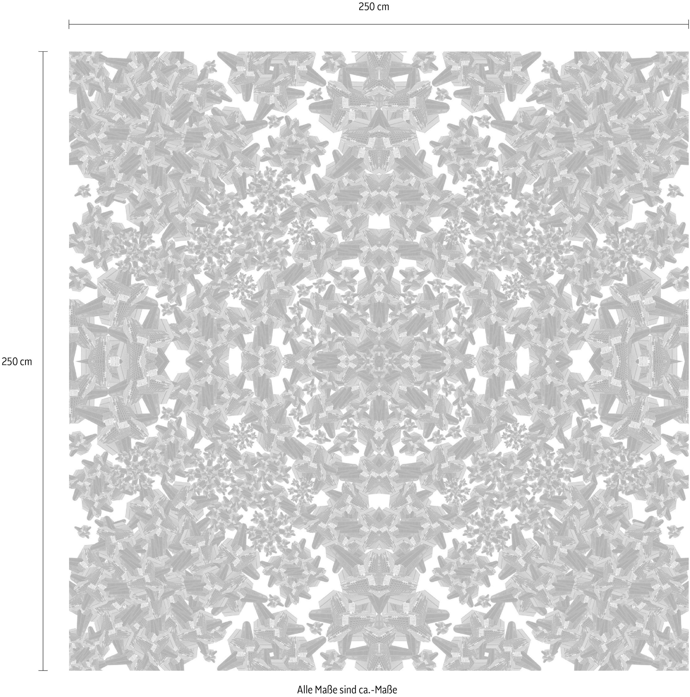 Komar Vliestapete »Digitaldruck Vlies - Urban Structure - Grösse 250 x 250 cm«, bedruckt, Wohnzimmer, Schlafzimmer