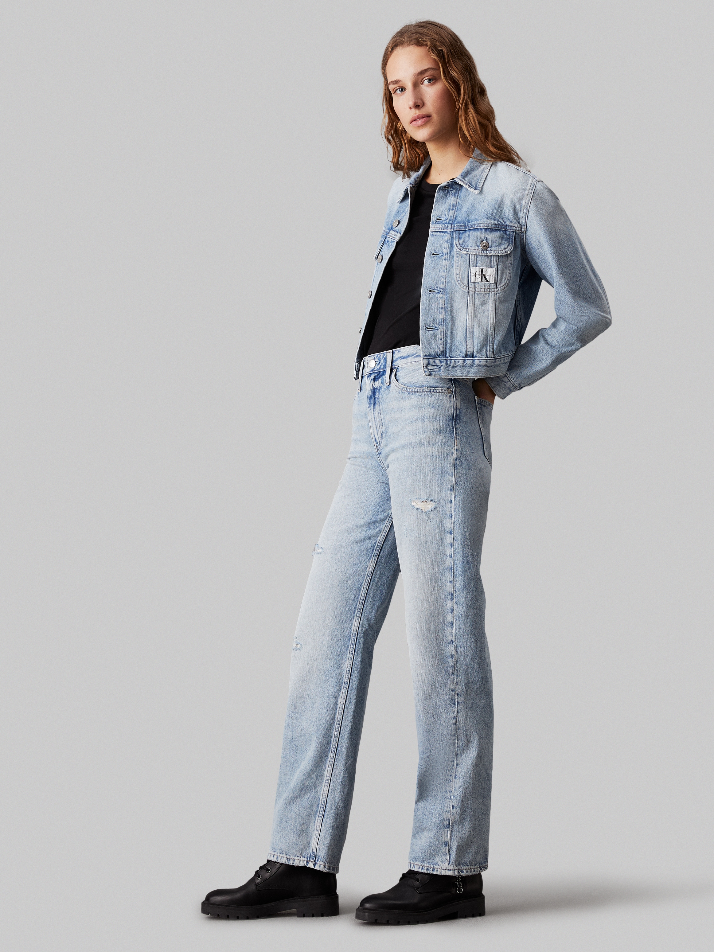 Calvin Klein Jeans Jeansjacke »CROPPED 90'S DENIM JACKET«