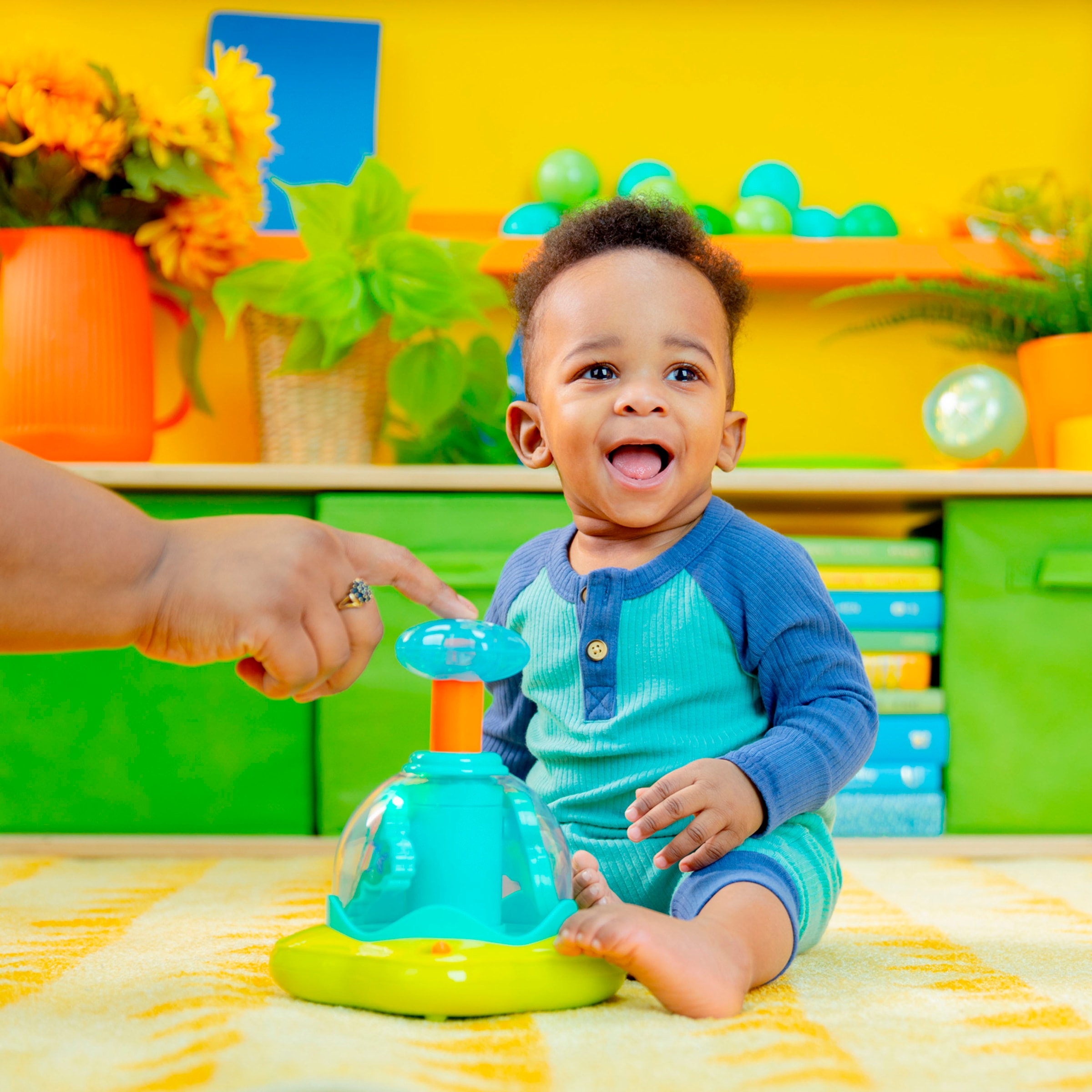 Bright Starts Gyroscope »Press & Glow Spinner™« mit Licht und Sound